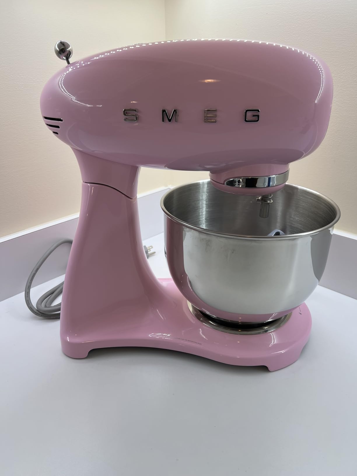 SMEG SMF05 Forte 5-Qt Stand Mixer with 750W Motor, Smooth Start & SteadyMix, Flex Edge Beater, 10 Speeds, Stainless Steel Bowl - Retro 50's Style Planetary Mixer for Dough, Baking & Desserts - Blue customer photo 1