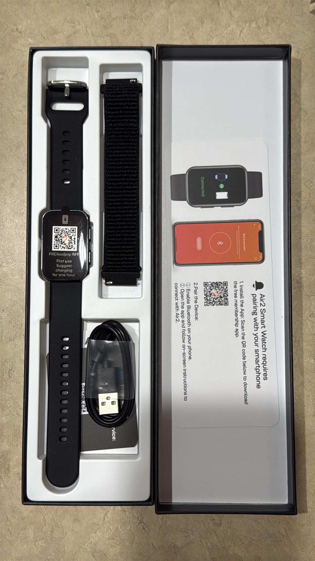 MorePro Health Fitness Tracker for Women Men, 24/7 Heart Rate Blood Pressure & Oxygen Monitoring, Sleep Tracker, 100+ Sport Modes Smart Watch, IP68 Waterproof, 2 Bands, Compatible Android iOS customer photo 1