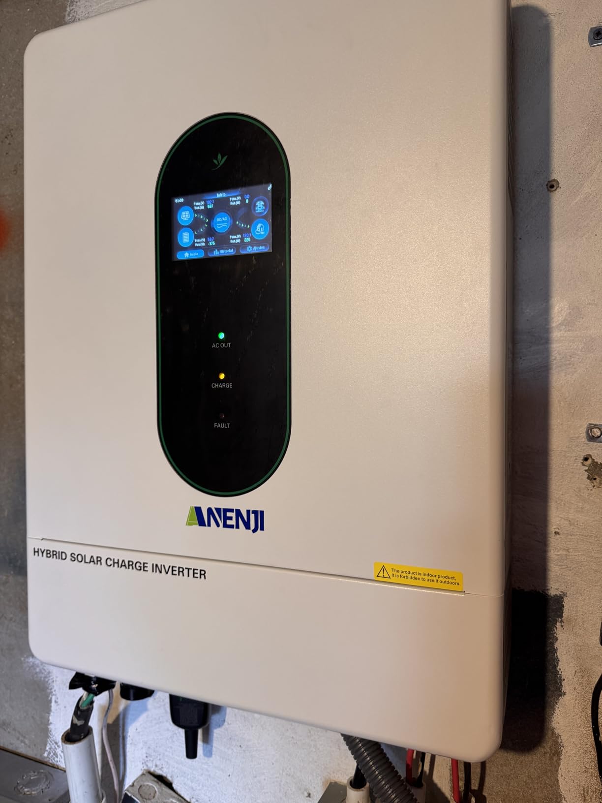 12000W Solar Hybrid Inverter 48V DC to 120V/240V AC Single Phase Split Phase Power Inverter, Pure Sine Wave, Built-in 2 MPPT Controller, Max. 220A Battery Charging, Parallel 6 Units, UL1741 customer photo 1