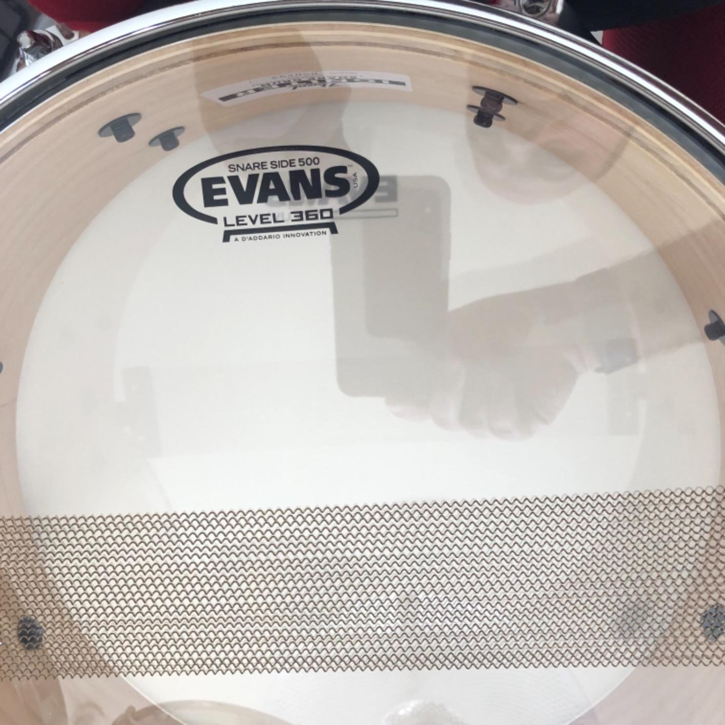 Evans Clear 500 Snare Side Drum Head - 14 Inch Single Ply 5mil Film customer photo 2
