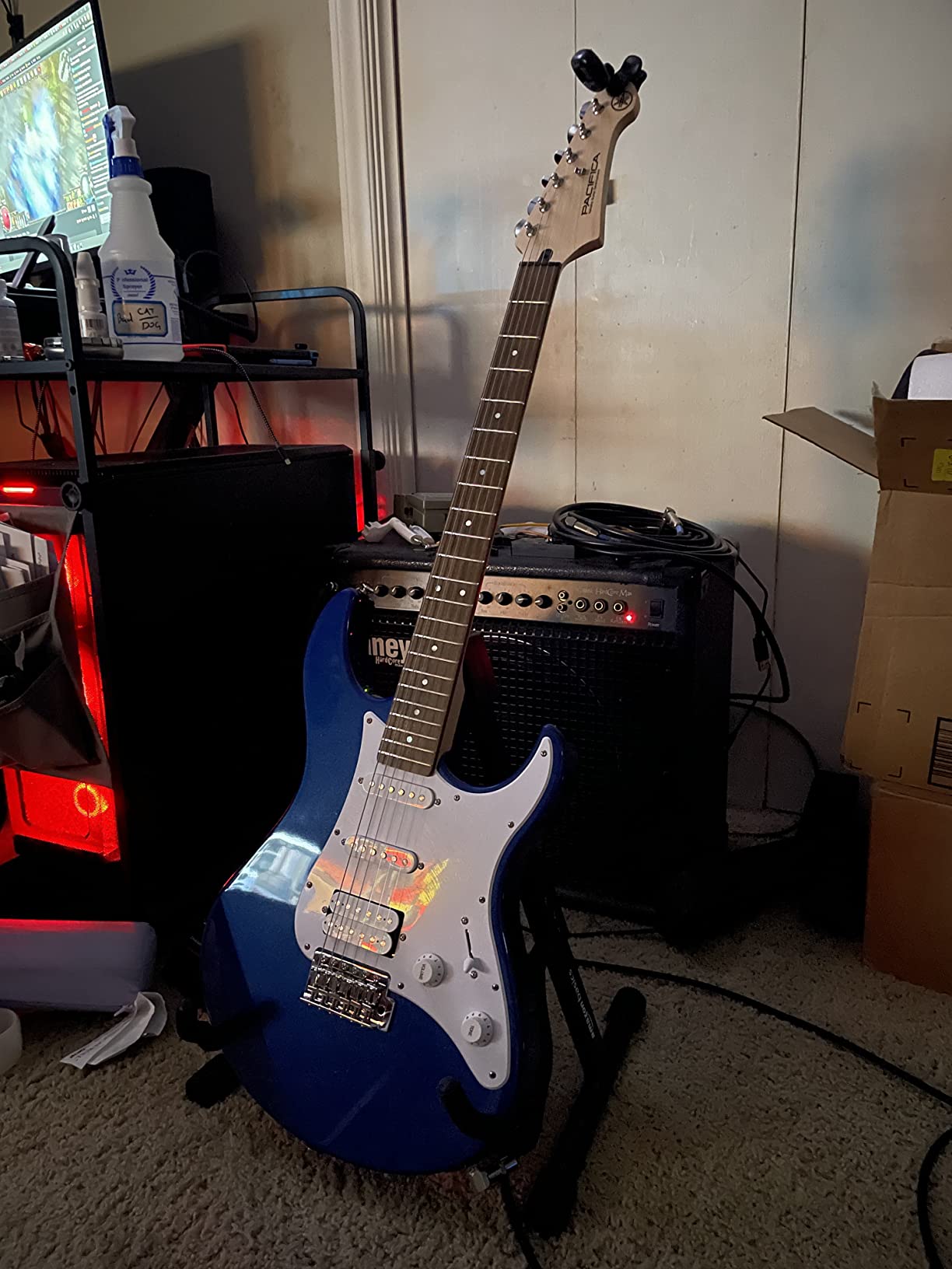 Yamaha Pacifica Series PAC12 Electric Guitar; Metallic Blue customer photo 2