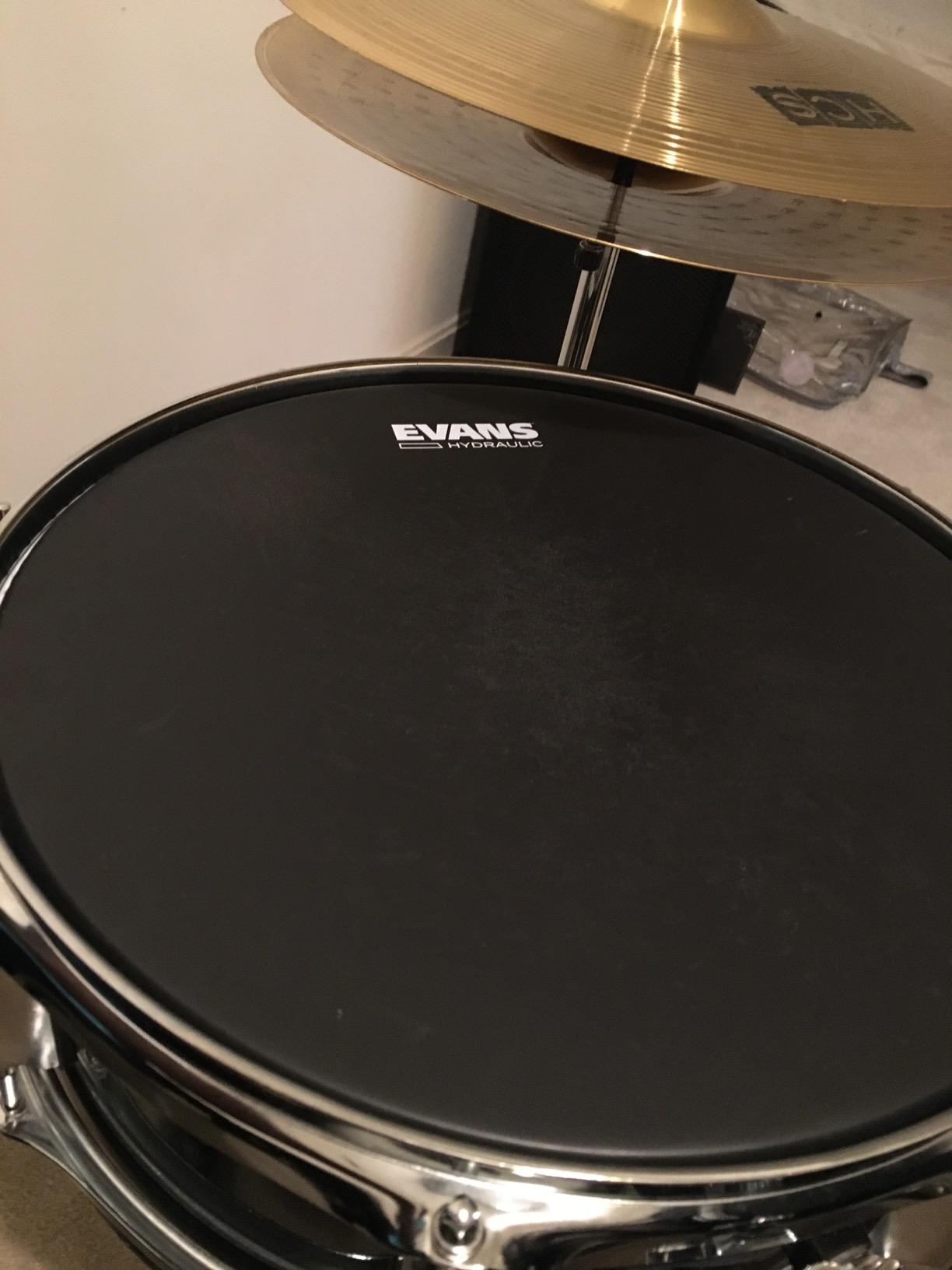 Evans Hydraulic Drum Heads - B14HBG - 14 Inch with Oil Layer for Rock, Metal, and Funk customer photo 2