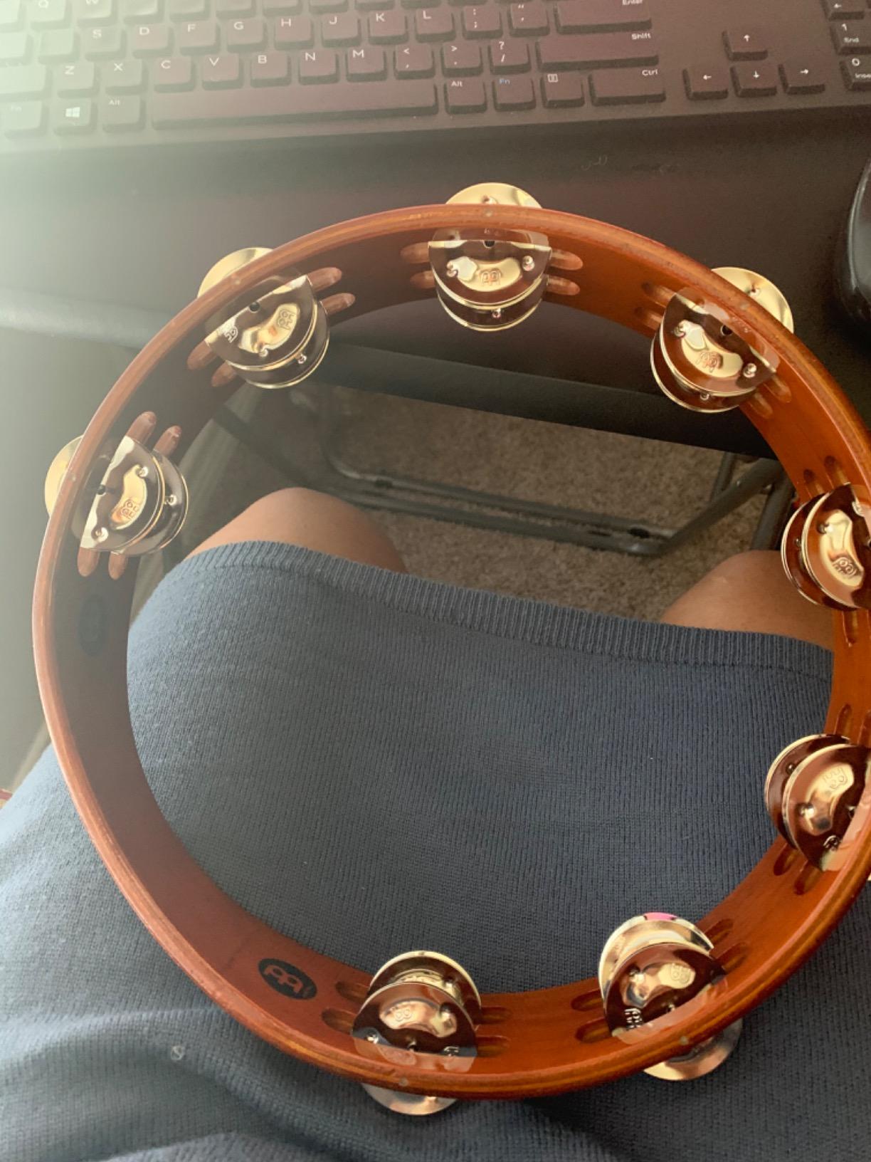 Meinl Tambourine with Steel Jingles, Single Row, NOT MADE IN CHINA, African Brown, 2-YEAR WARRANTY (TA1AB) customer photo 1