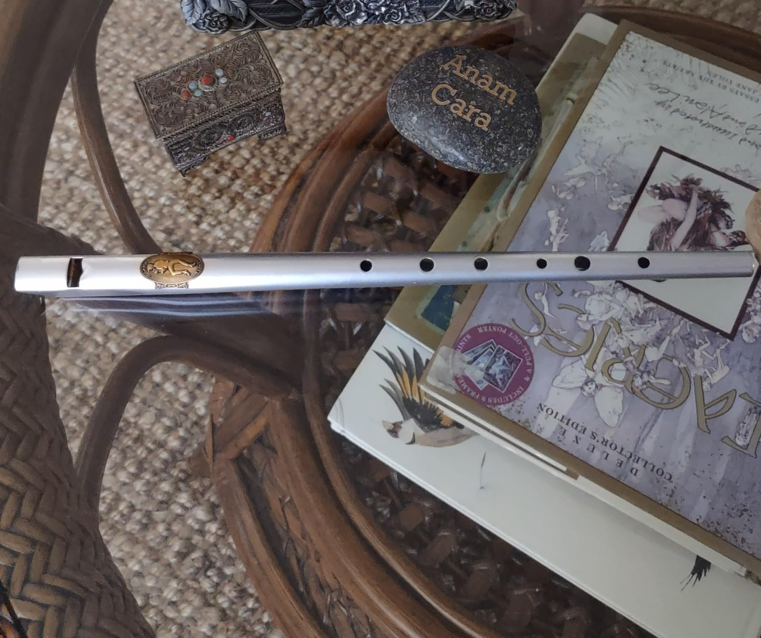 Clarke Original D Tinwhistle - Black with Gold Diamond Decor - a traditional Irish Celtic Penny Whistle customer photo 2