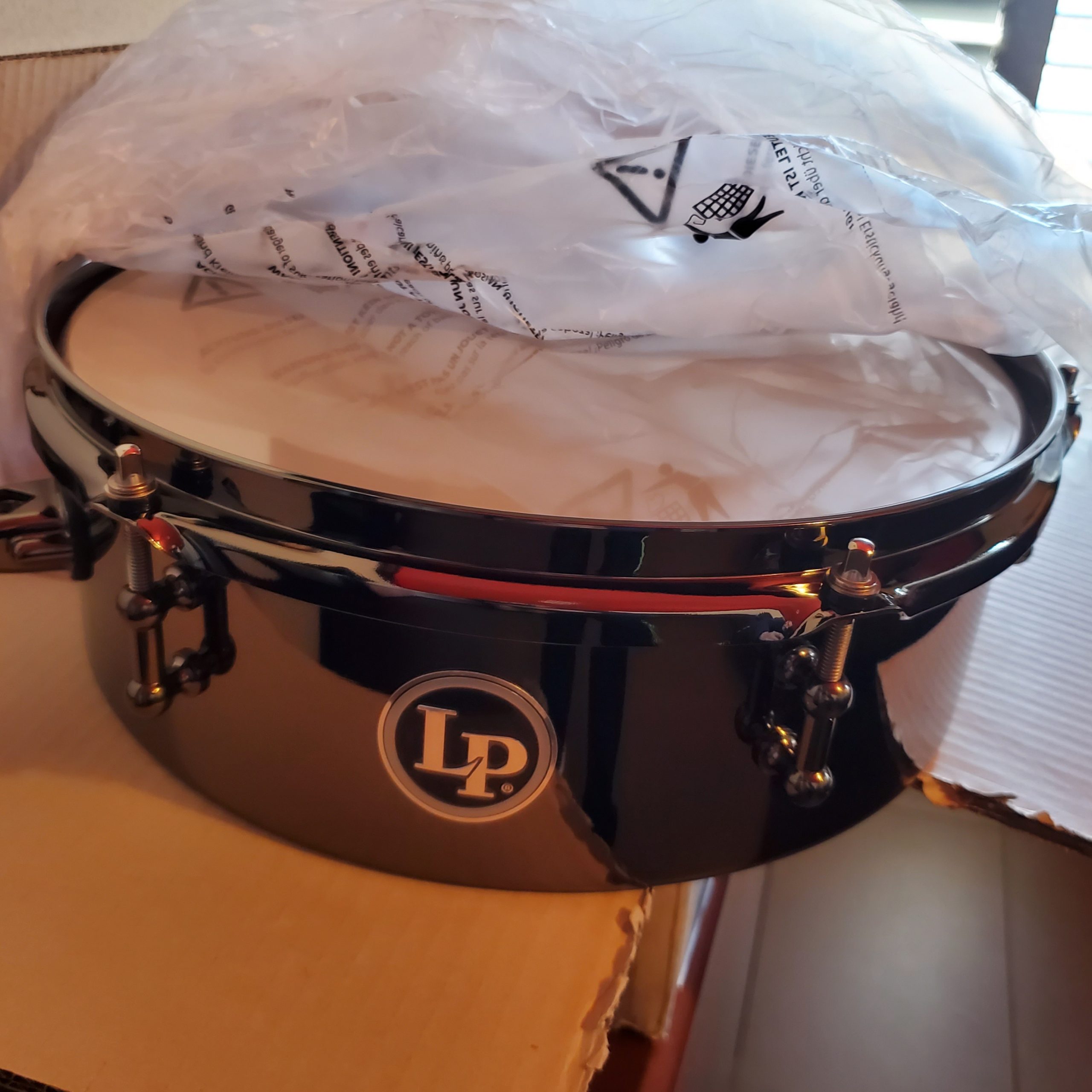Latin Percussion LP Drum Set Timbale 4X12 Black Nickel customer photo 2