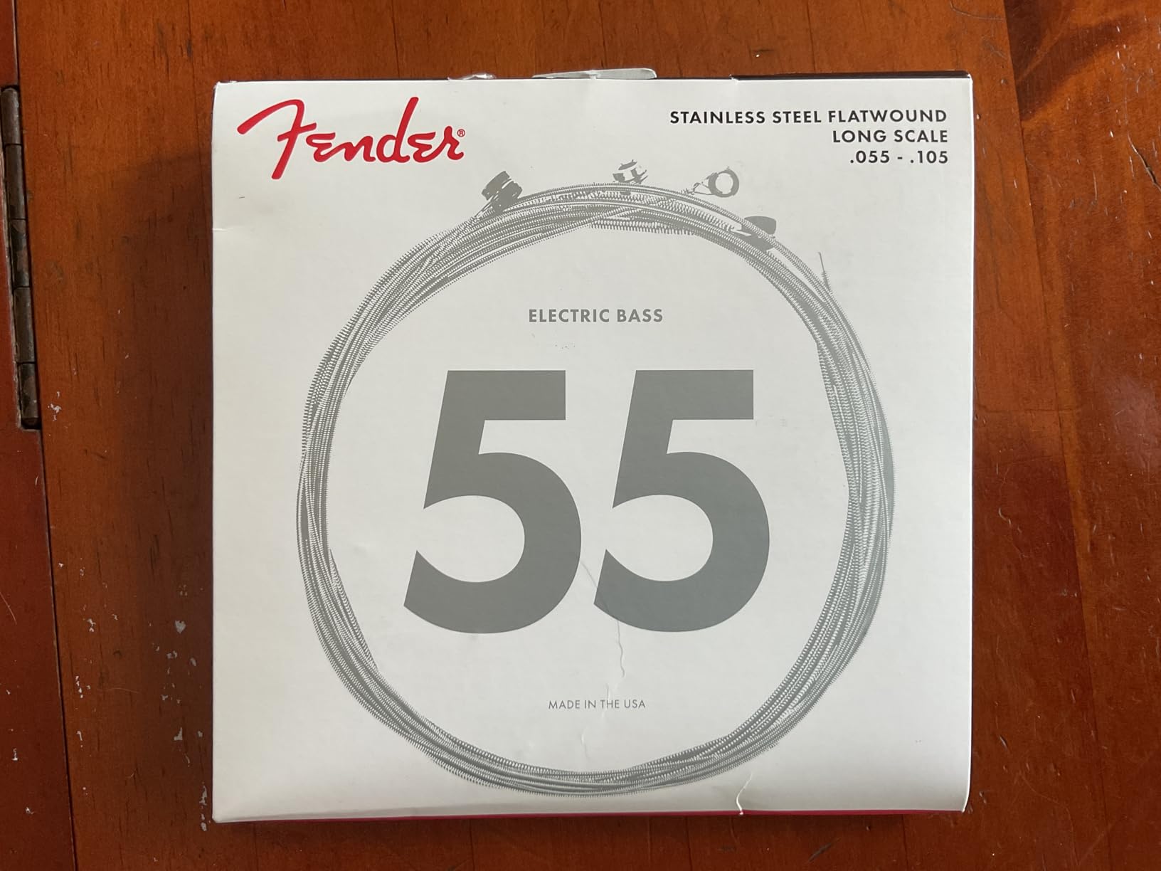 Fender 9050 Bass Strings, Stainless Steel Flatwound, 9050L .045-.100 customer photo 1