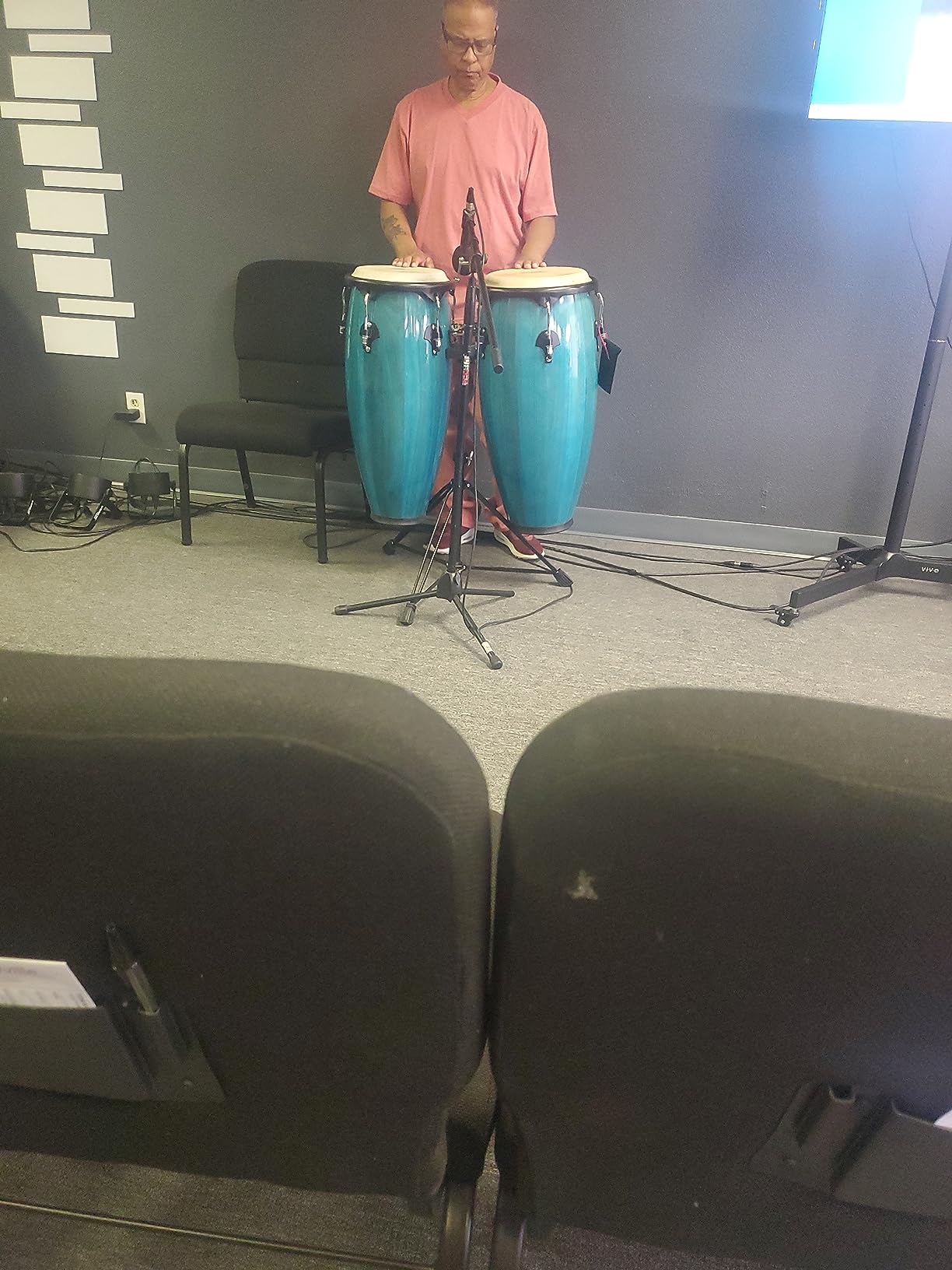 Toca 2300BB Conga Drum, Bahama Blue customer photo 2