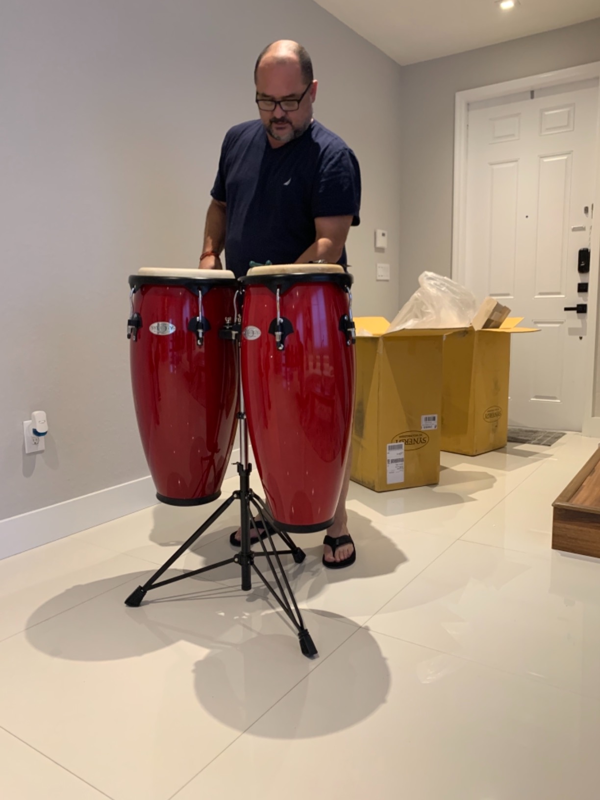 Toca 2300RR Conga Drum Set, Red customer photo 1
