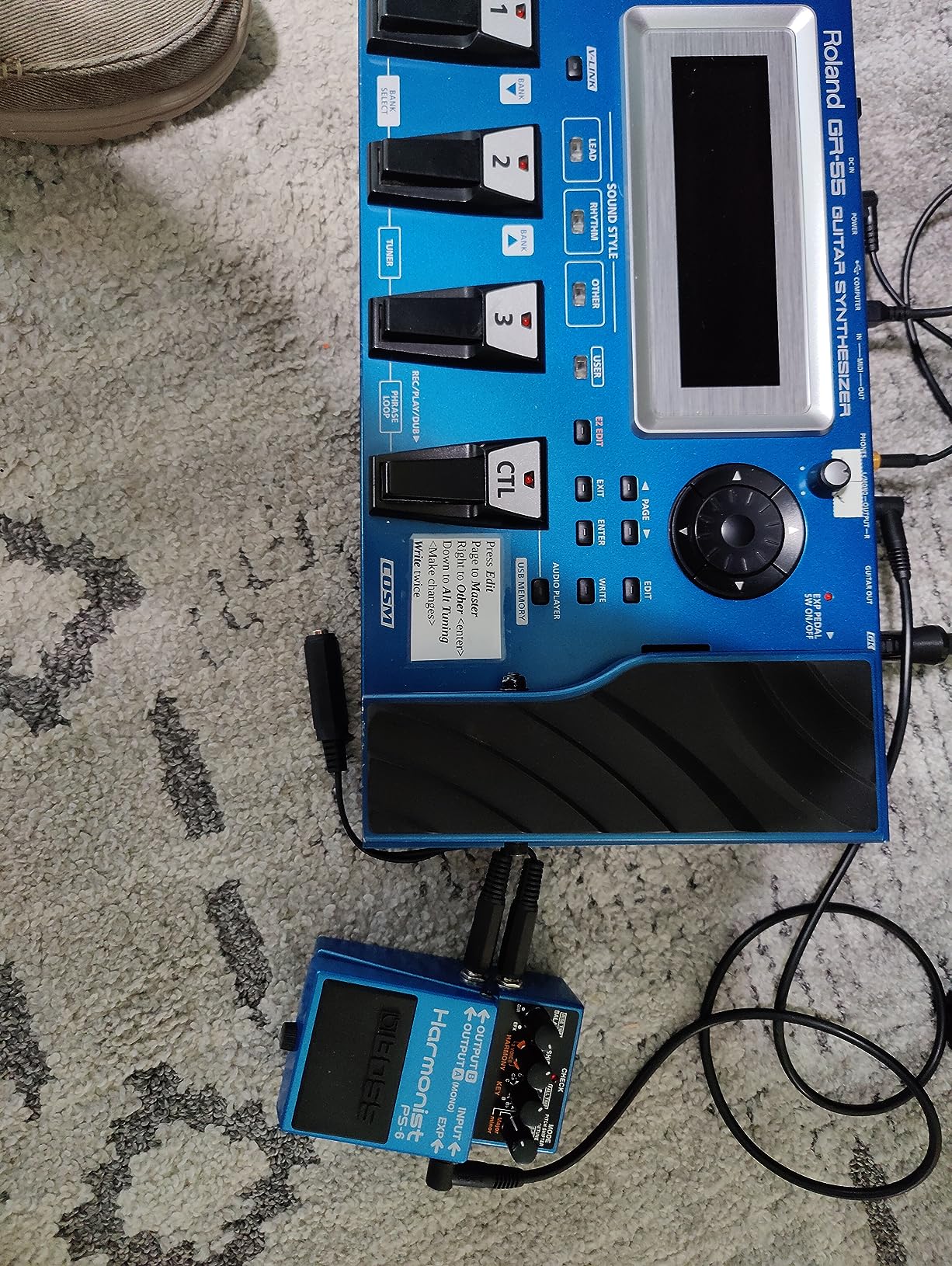 BOSS Harmonist Guitar Pedal (PS-6), Blue customer photo 1