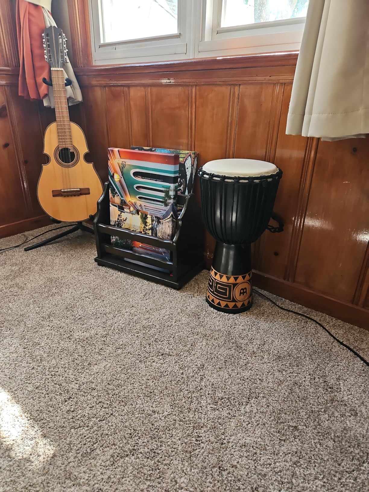 Meinl Percussion Djembe with Mahogany Wood - NOT Made in CHINA - 10-Inch Medium Size Rope Tuned Natural Head, 2-Year Warranty customer photo 2