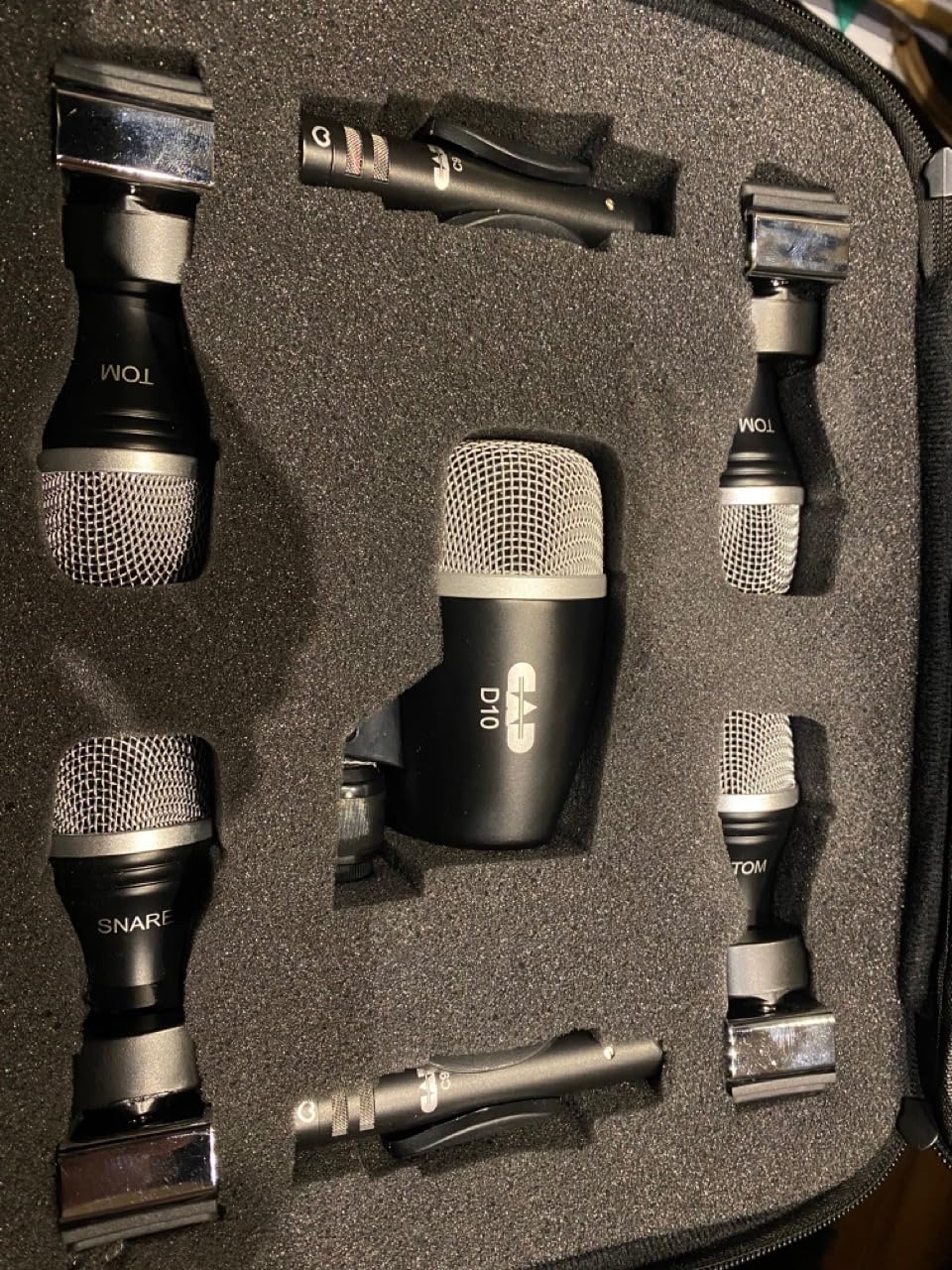 CAD Audio STAGE7 7-Piece Drum Mic Pack - D10 Kick, D19 Snare, 3x D29 Toms & 2x C9 Overheads customer photo 1