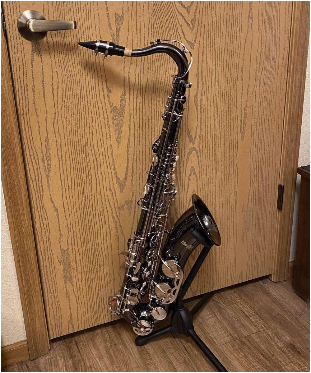 Mendini By Cecilio Tenor Saxophone - B Flat Black Golden Lacquer Saxophone for Beginner Musicians with Hard Case, Tuner, Mouthpiece, 10 Reeds, Polishing Cloth, Cleaning Rod, Gloves, Strap customer photo 2