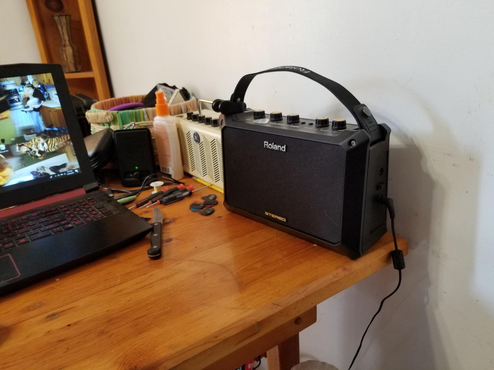 Roland Mobile-AC Portable Battery Powered Acoustic Guitar Amplifier customer photo 1