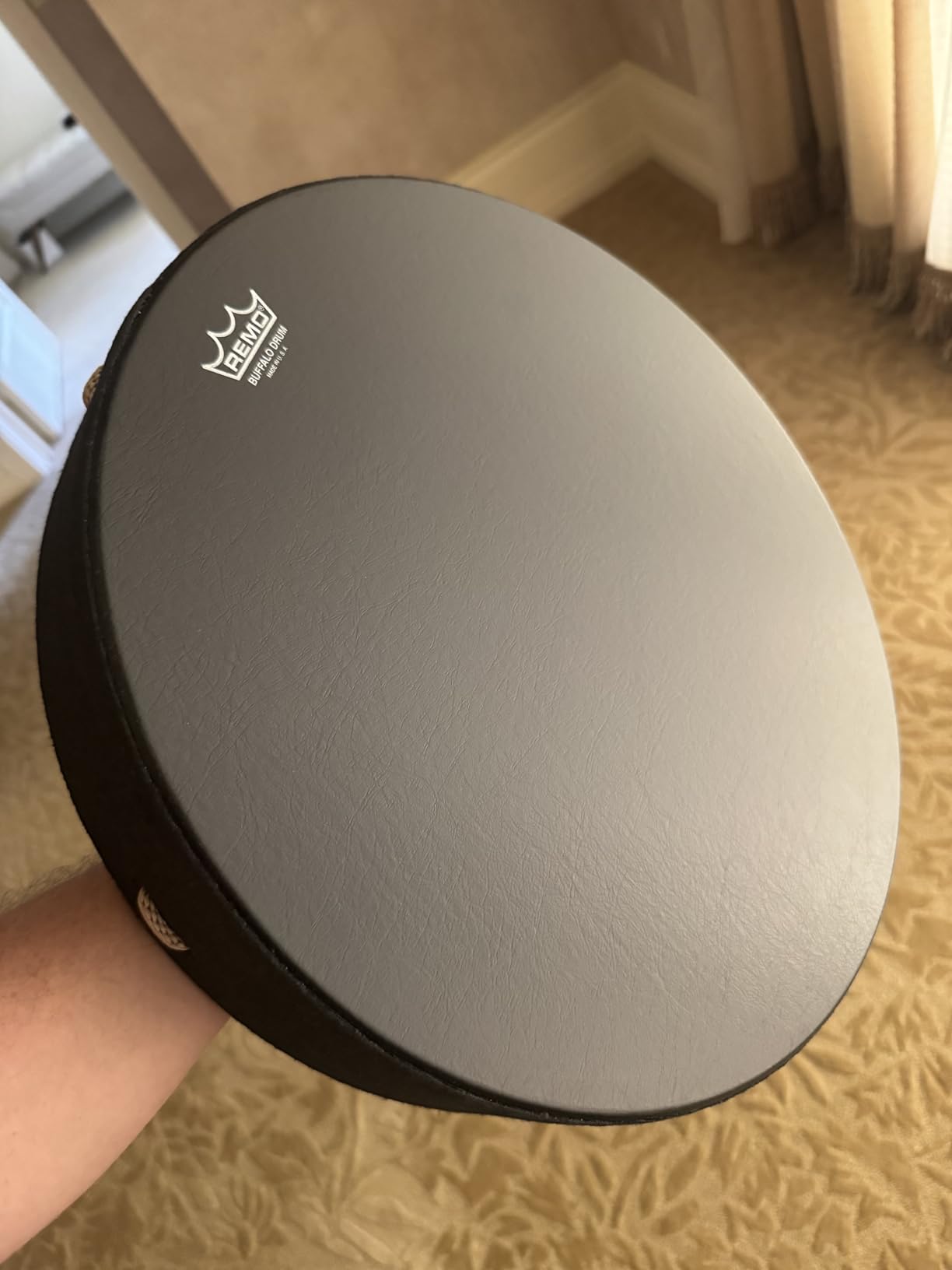 Remo Buffalo Drum - Black Earth, 16