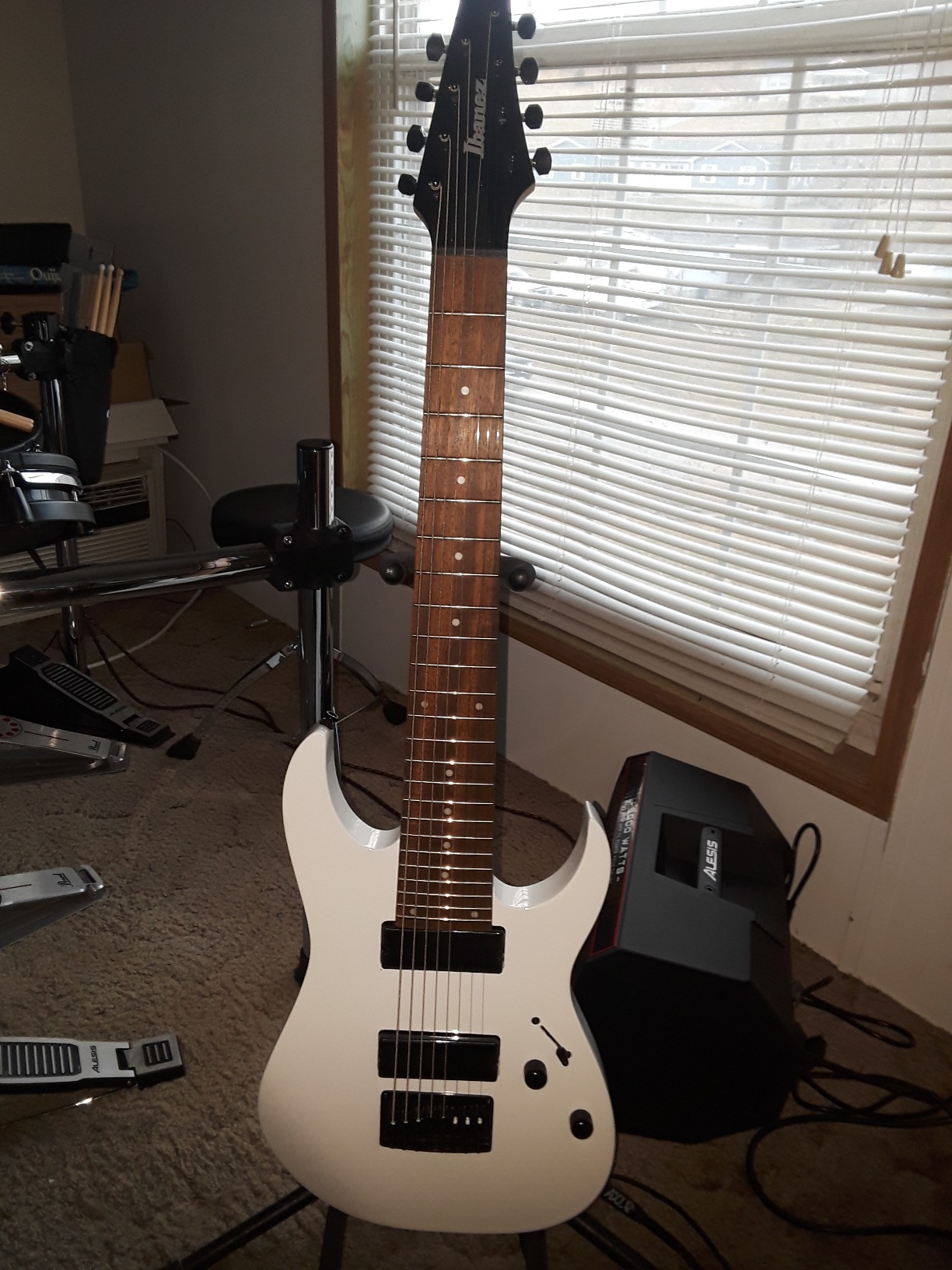 Ibanez RG Series RG8 8-String Electric Guitar - White customer photo 1