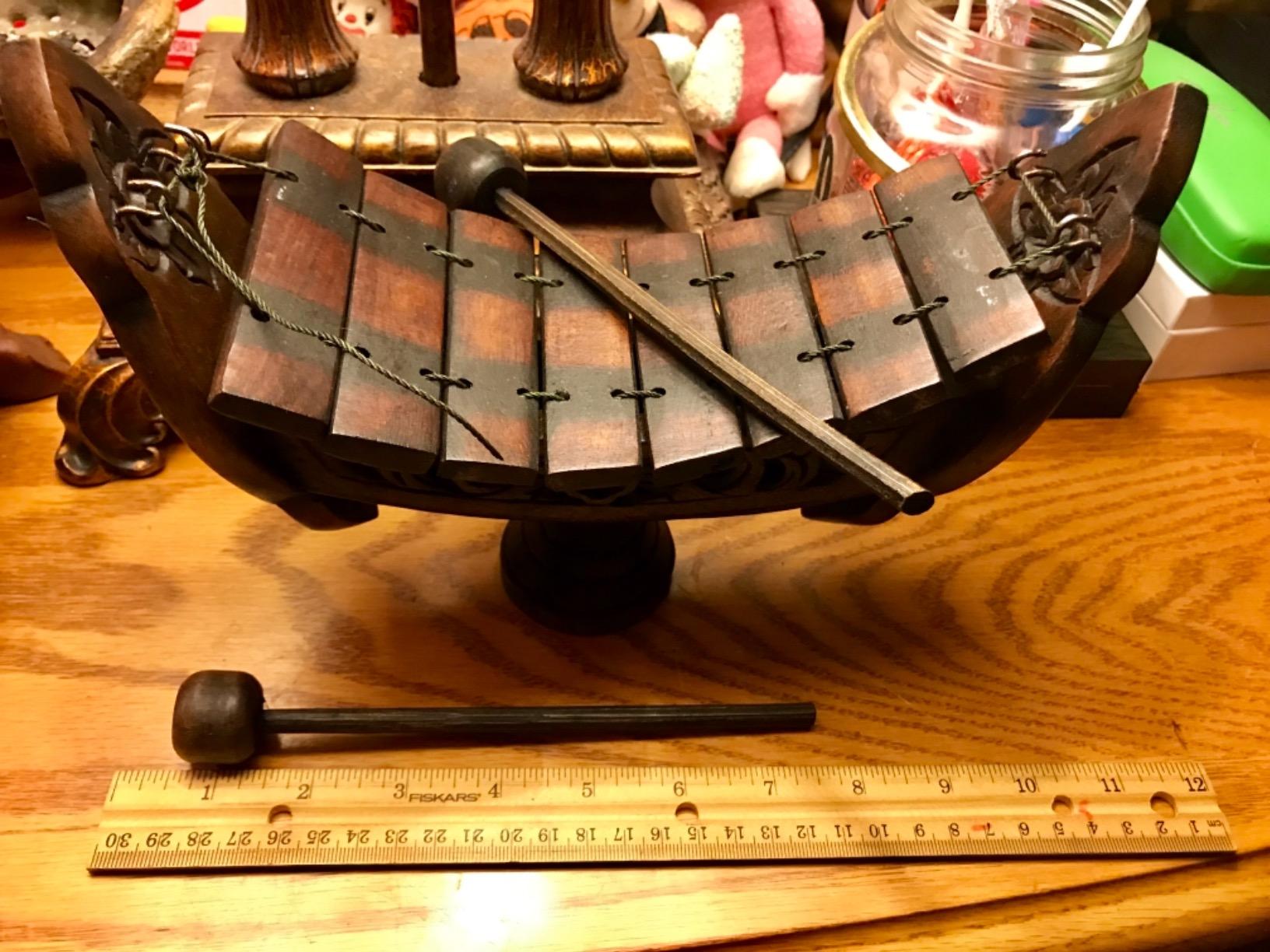 Thai Teak Wood Traditional Wooden Xylophone, 8 bar Notes customer photo 1