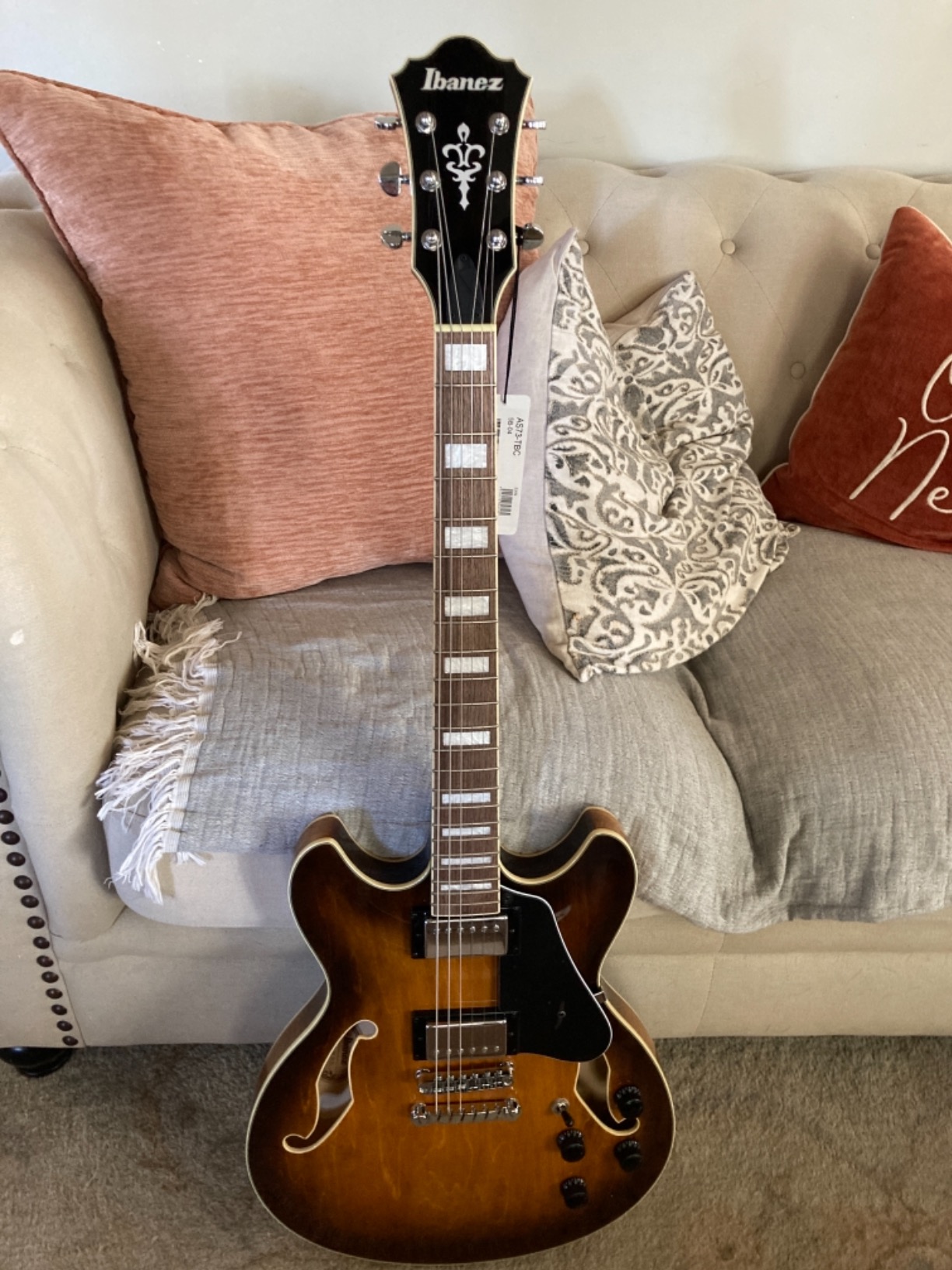 Ibanez Artcore AS73 Hollowbody Electric Guitar - Tobacco Brown customer photo 2