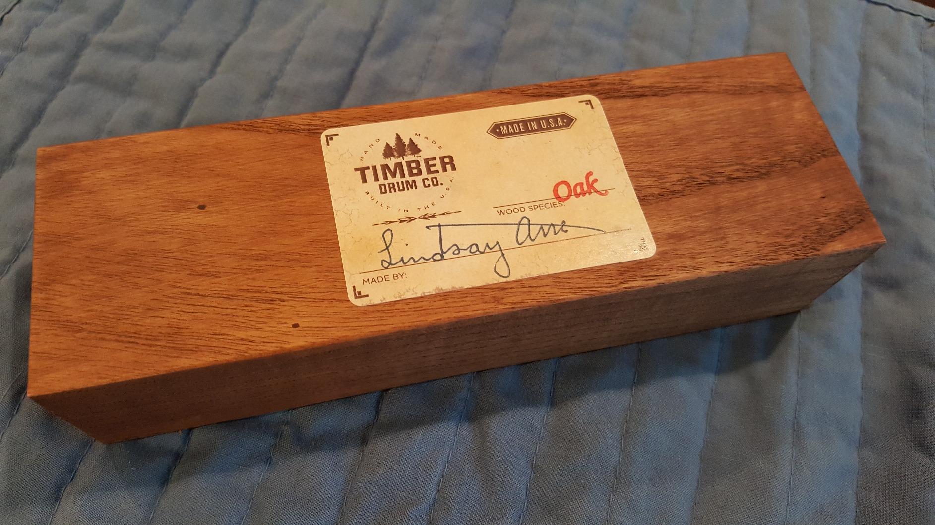 Timber Drum Co. Wood Block Instrument - MADE IN U.S.A. Percussion | Solid Tennessee White Ash with Mallet & Feet, For Adults & Classrooms, Live/Studio, 8