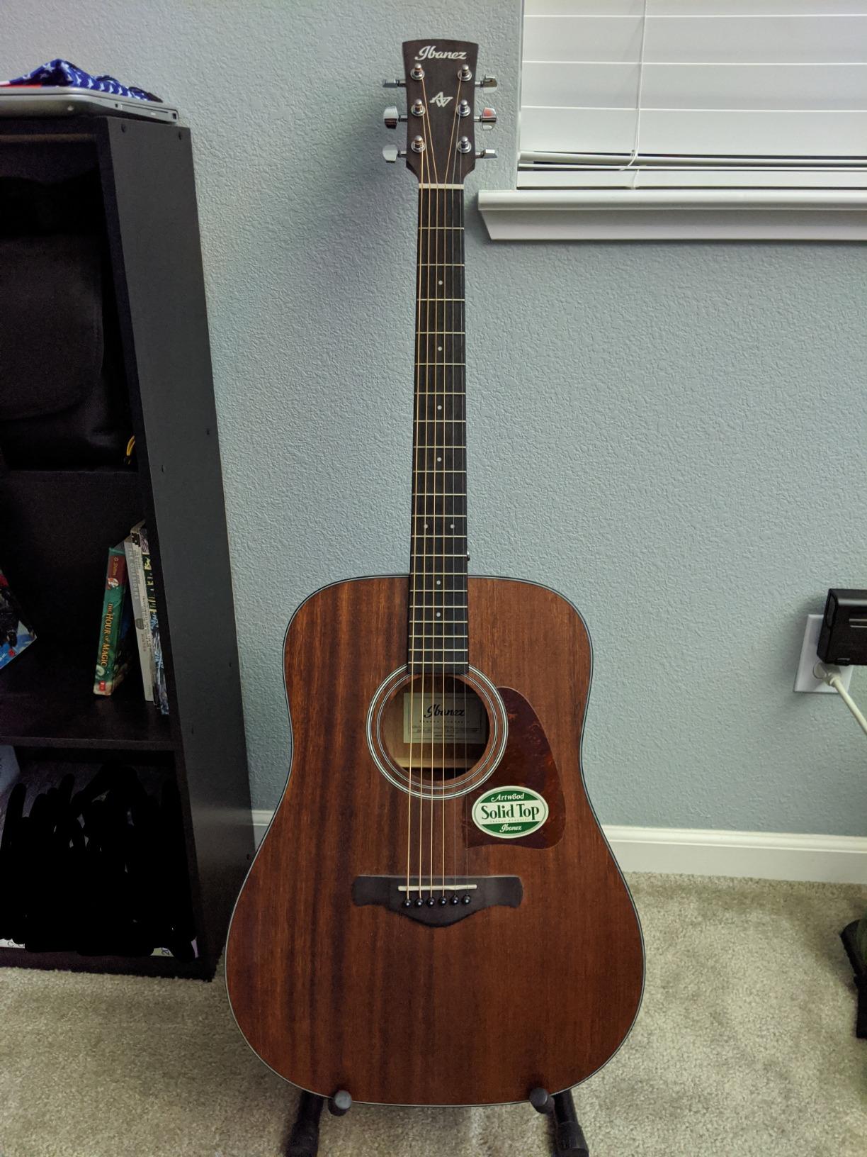 Ibanez Artwood Dreadnought Acoustic Guitar - Open Pore Natural customer photo 2