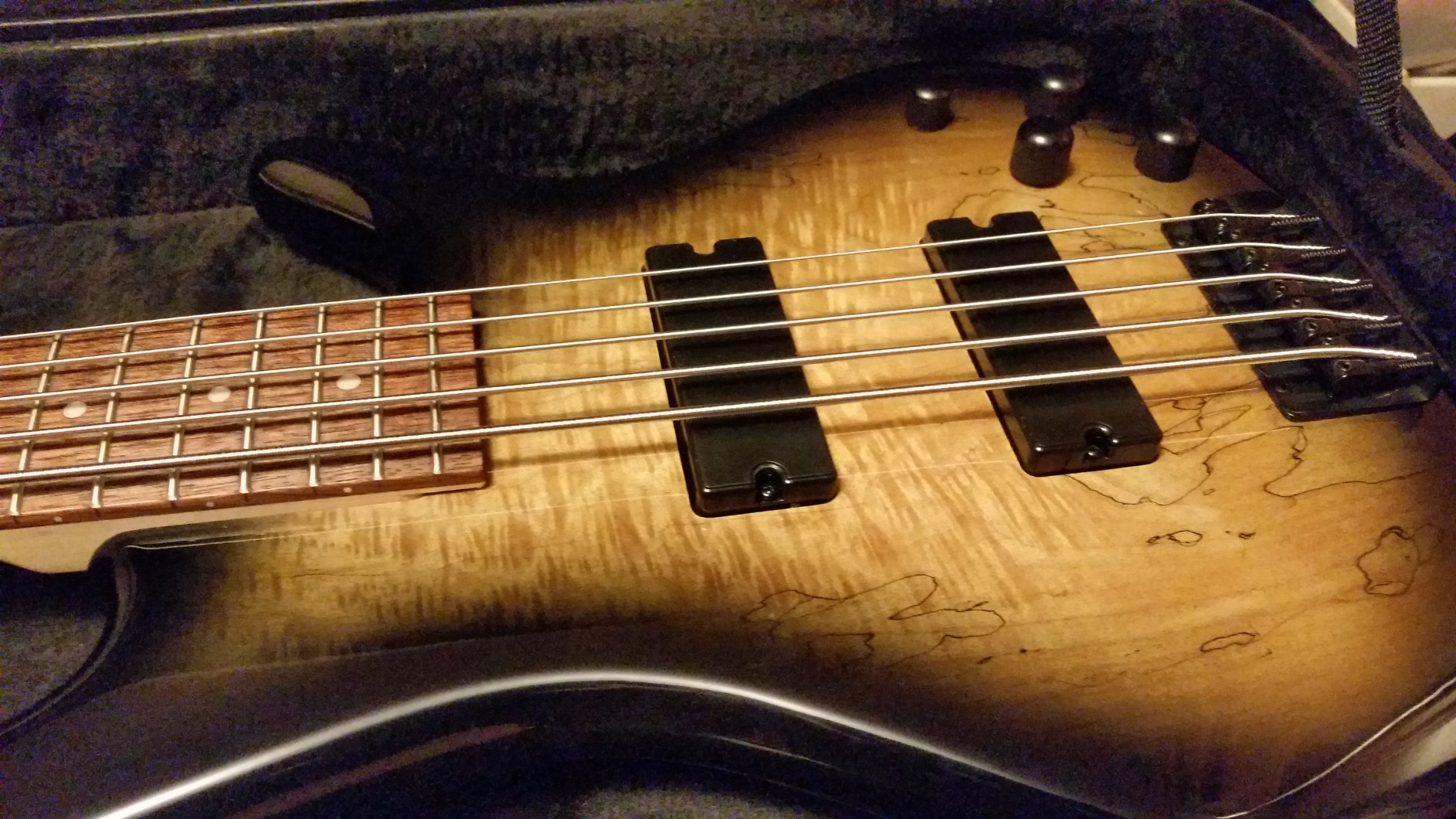 Ibanez GSR205BWNF GIO 5-String Electric Bass Guitar - Walnut Flat customer photo 2