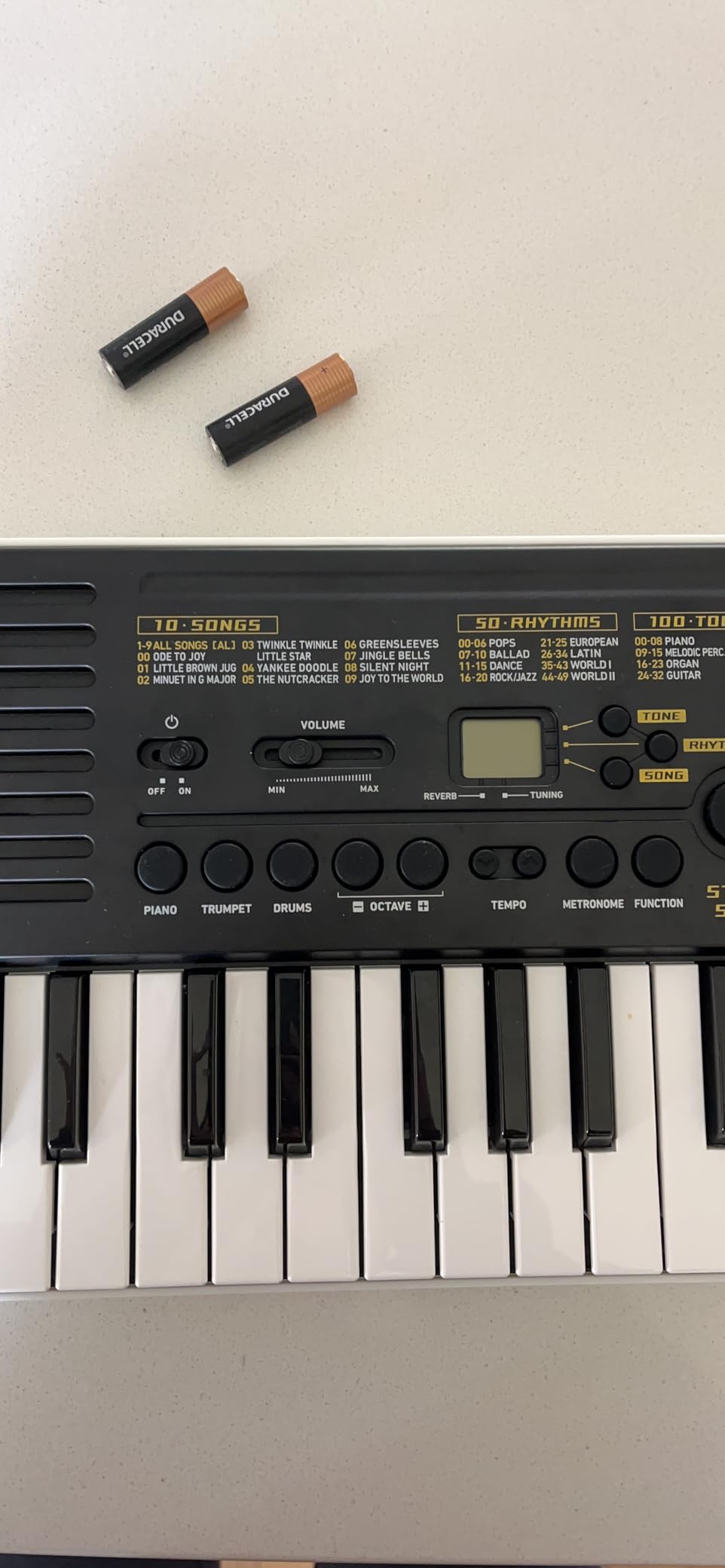 Casio Casiotone SA-51 - 32-Key Compact Digital Keyboard | Portable Electronic Piano with 100 Tones, 50 Rhythms & Built-In Songs | Battery Powered customer photo 2