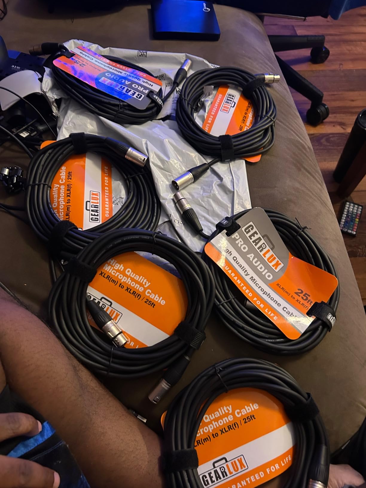 Gearlux XLR Microphone Cable, Fully Balanced, Male to Female, 25 Feet - 2 Pack customer photo 2