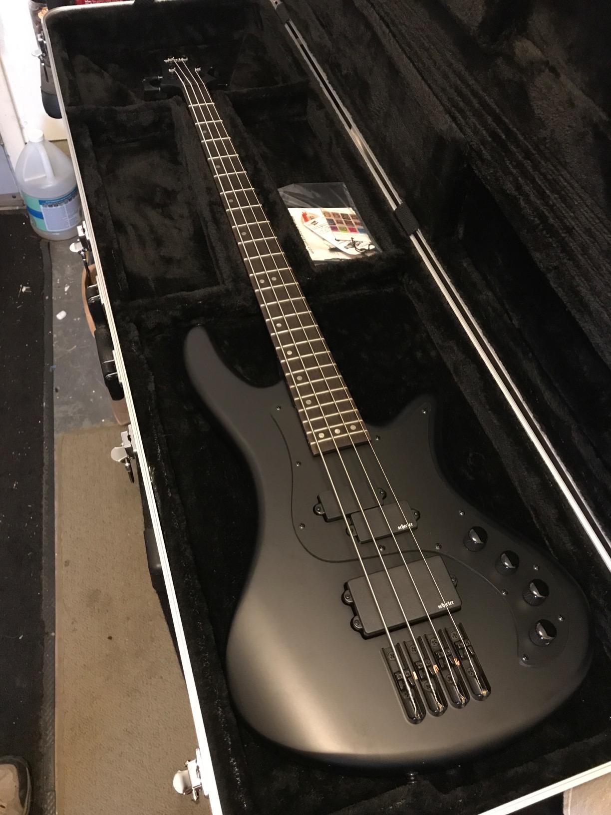 Schecter Stiletto Stealth - Satin Black, 4-String customer photo 1