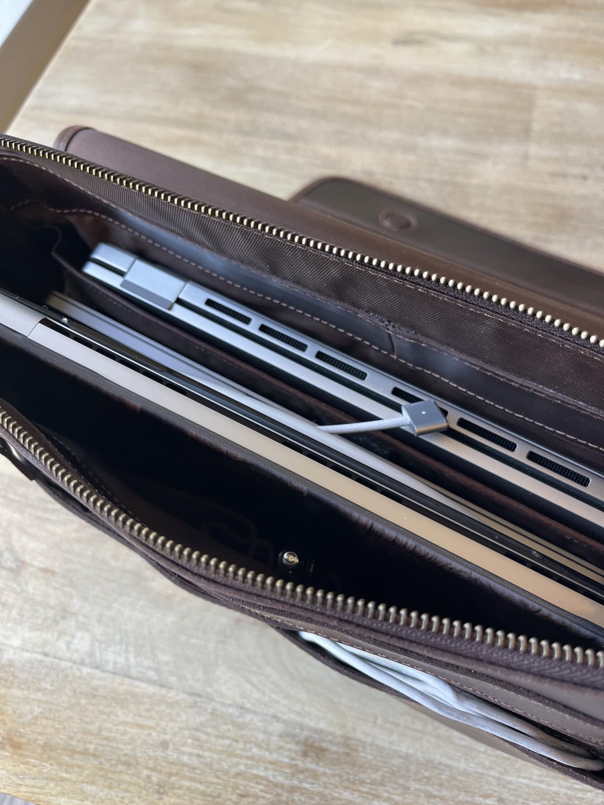 Leather Messenger Bag for Men 16