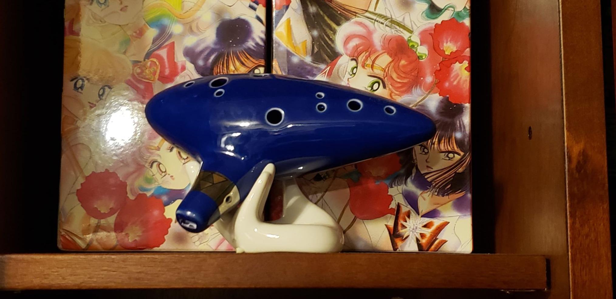 Ohuhu Zelda Ocarina with Song Book (Songs From the Legend of Zelda), 12 Hole Alto C Zelda Ocarinas Play by Link Triforce Gift for Zelda Fans with Display Stand Protective Bag customer photo 2
