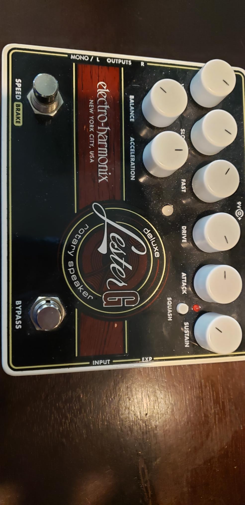 Electro-Harmonix Lester-G Deluxe Rotary Speaker Emulator Guitar Effects Pedal with Stereo Outputs customer photo 1