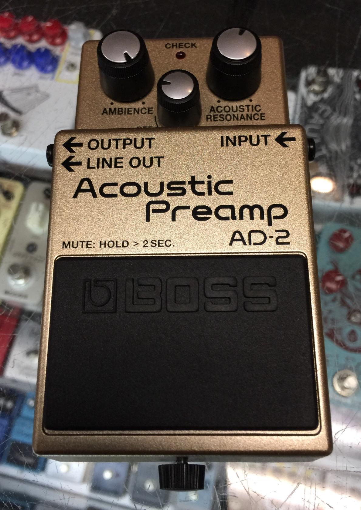 BOSS AD-2 Natural Acoustic Preamp Guitar Pedal customer photo 2