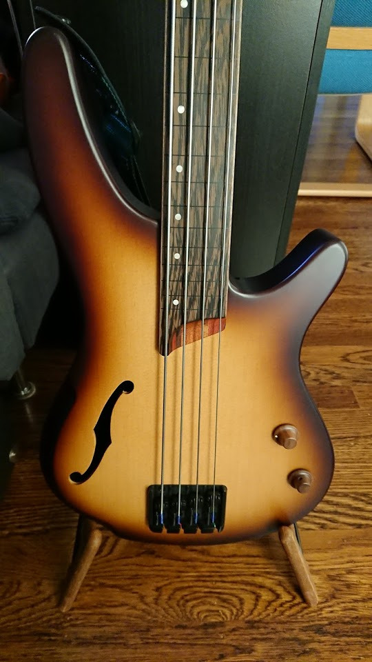 Ibanez SRH500F Fretless Bass Guitar - Natural Browned Burst Flat customer photo 1