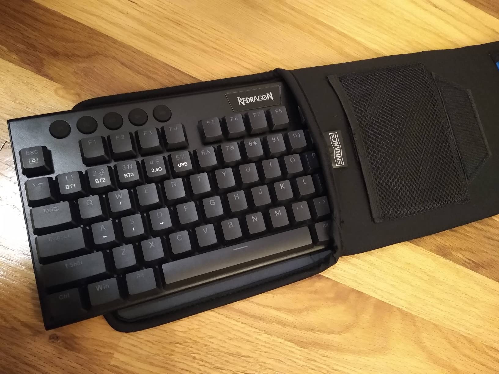 Enhance Keyboard Sleeve Travel Case for Full-Size Mechanical and Standard Gaming Keyboards up to 18 Inches with Rugged Neoprene Construction, Zipper Mouse Storage and Cable Storage Pouch customer photo 2
