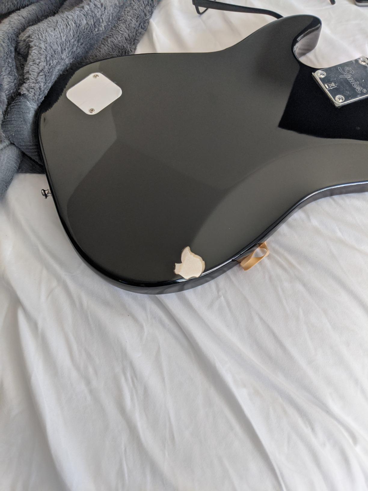 Squier by Fender Mini Strat Electric Guitar - Rosewood Fingerboard - Black customer photo 2