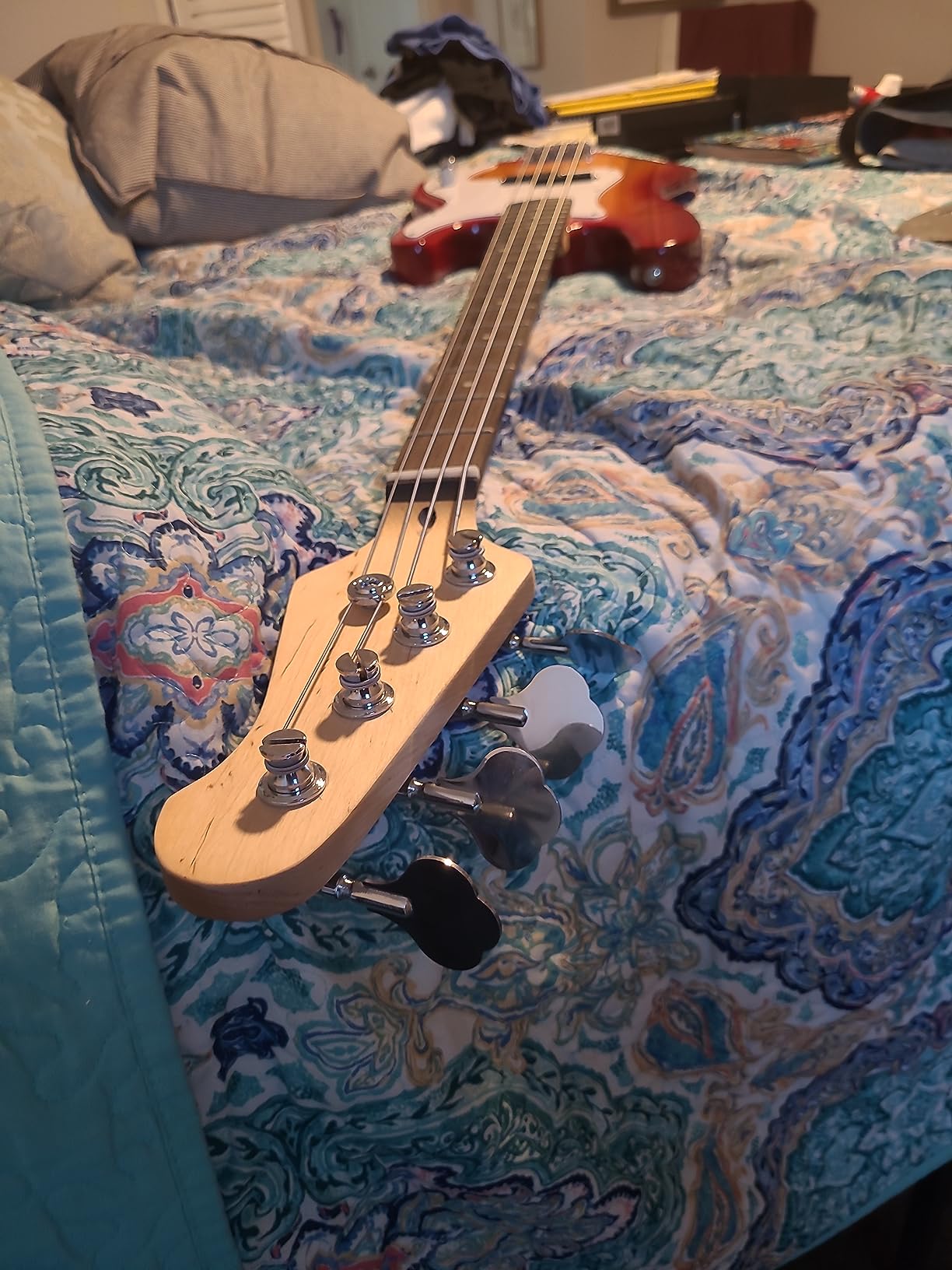 Costzon Full Size Electric 4 String Bass Guitar for Beginner Starter Complete Kit, Rose Fingerboard and Bridge, w/Two Pickups & Two Tone Control, Guitar Bag, Strap, Guitar Pick, Amp Cord (Blue Bass) customer photo 1