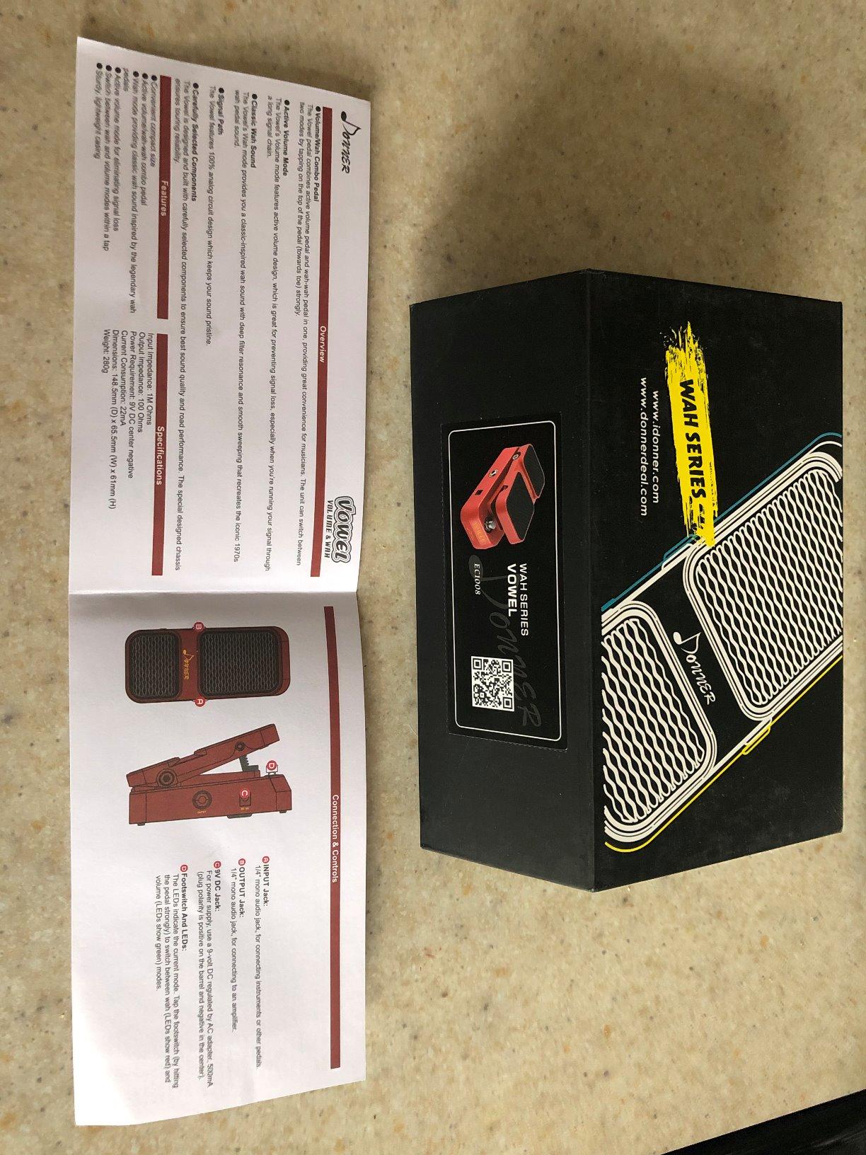 Donner Guitar Wah Pedal, 2 in 1 Wah Volume Pedal, Mini Vintage Electric Guitar Effect Pedal with Wah Wah Active Volume Control, Vowel Lightweight Guitar Pedal customer photo 1