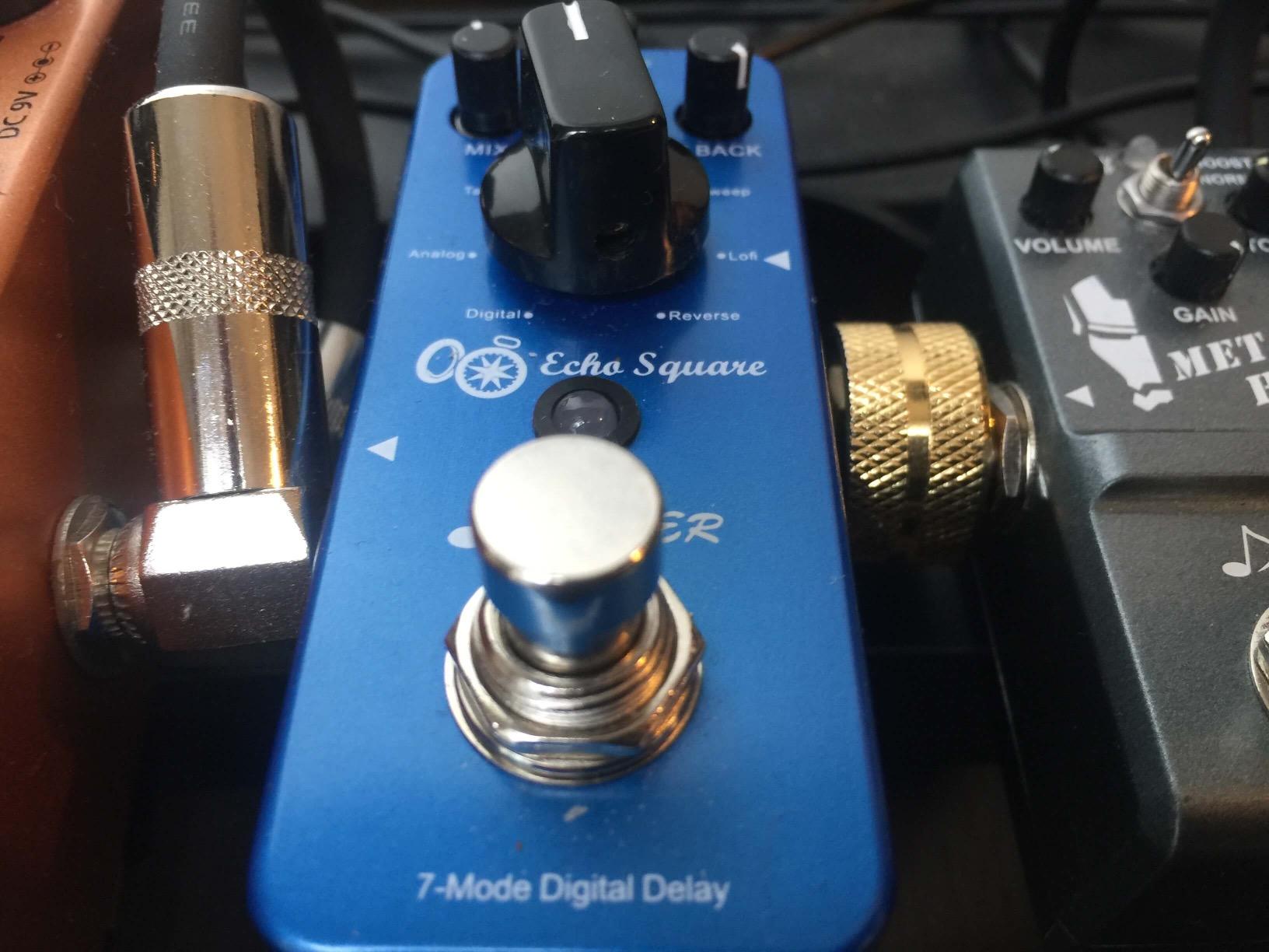 Donner Echo Square Delay Pedal - Digital 7-Modes Delay for Electric Guitar, Multi-Delay including Digital, Analog, Tape, Mod, Sweep, Lofi, Reverse - True Bypass customer photo 2