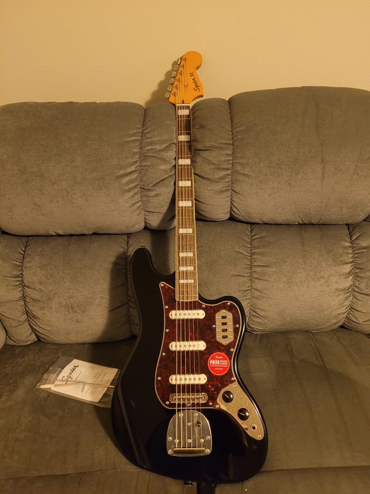 Squier Classic Vibe 6-String Bass VI, Black, Laurel Fingerboard customer photo 1