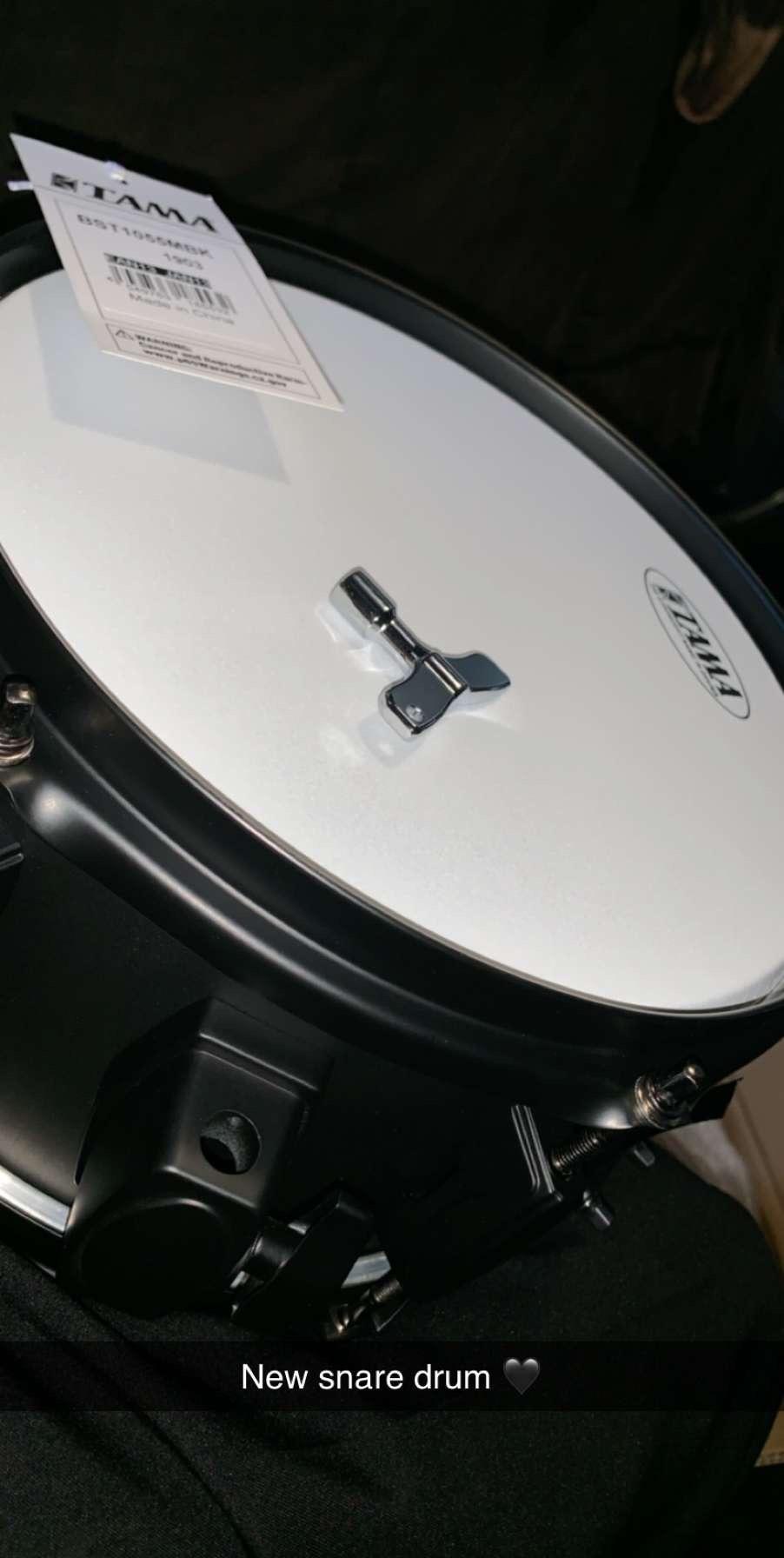 Tama Steel Snare Drum - 5.5 Inches X 10 Inches - Black Black customer photo 1