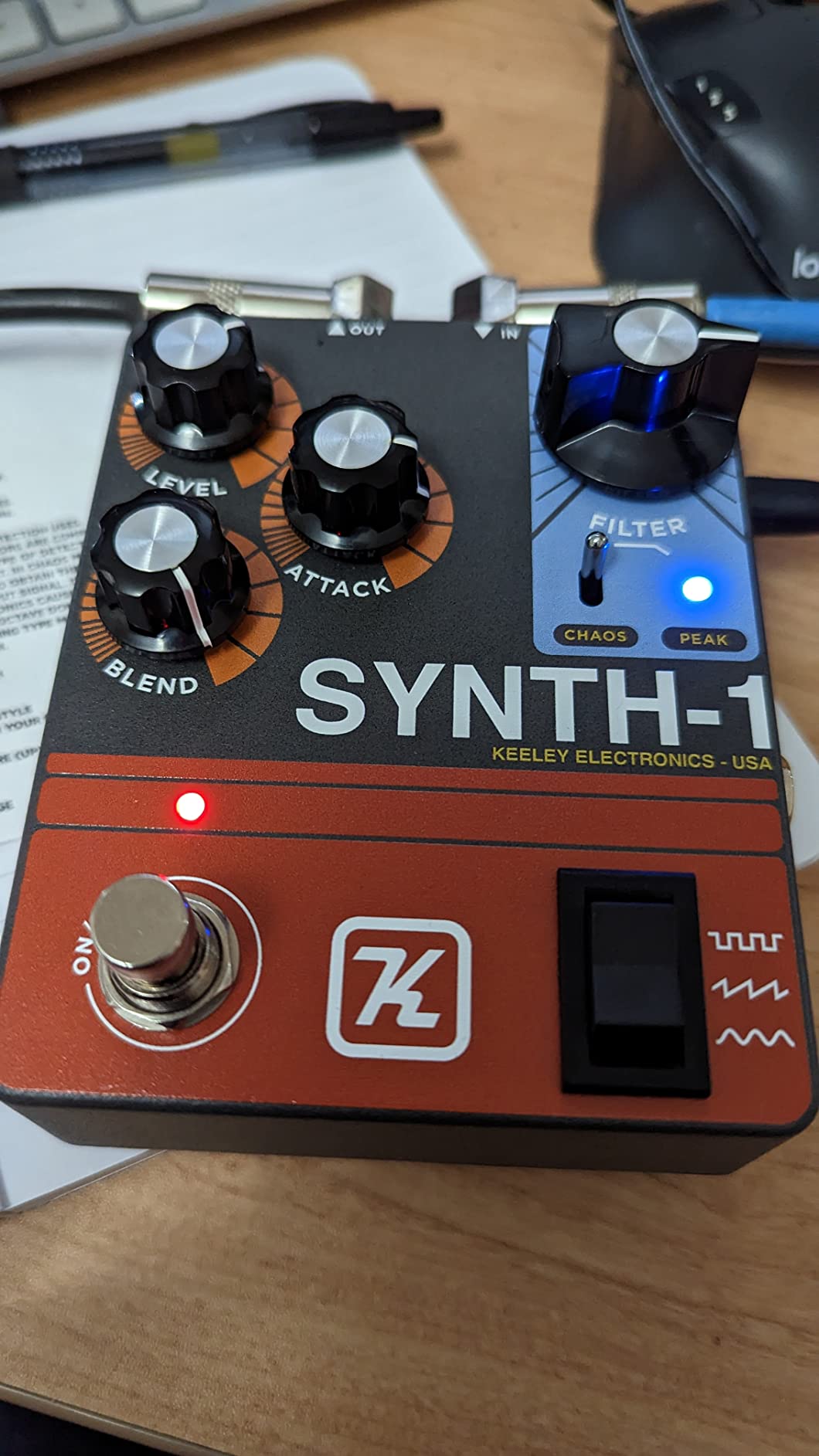 Keeley Synth-1 Reverse Attack Fuzz Wave Generator Pedal customer photo 1