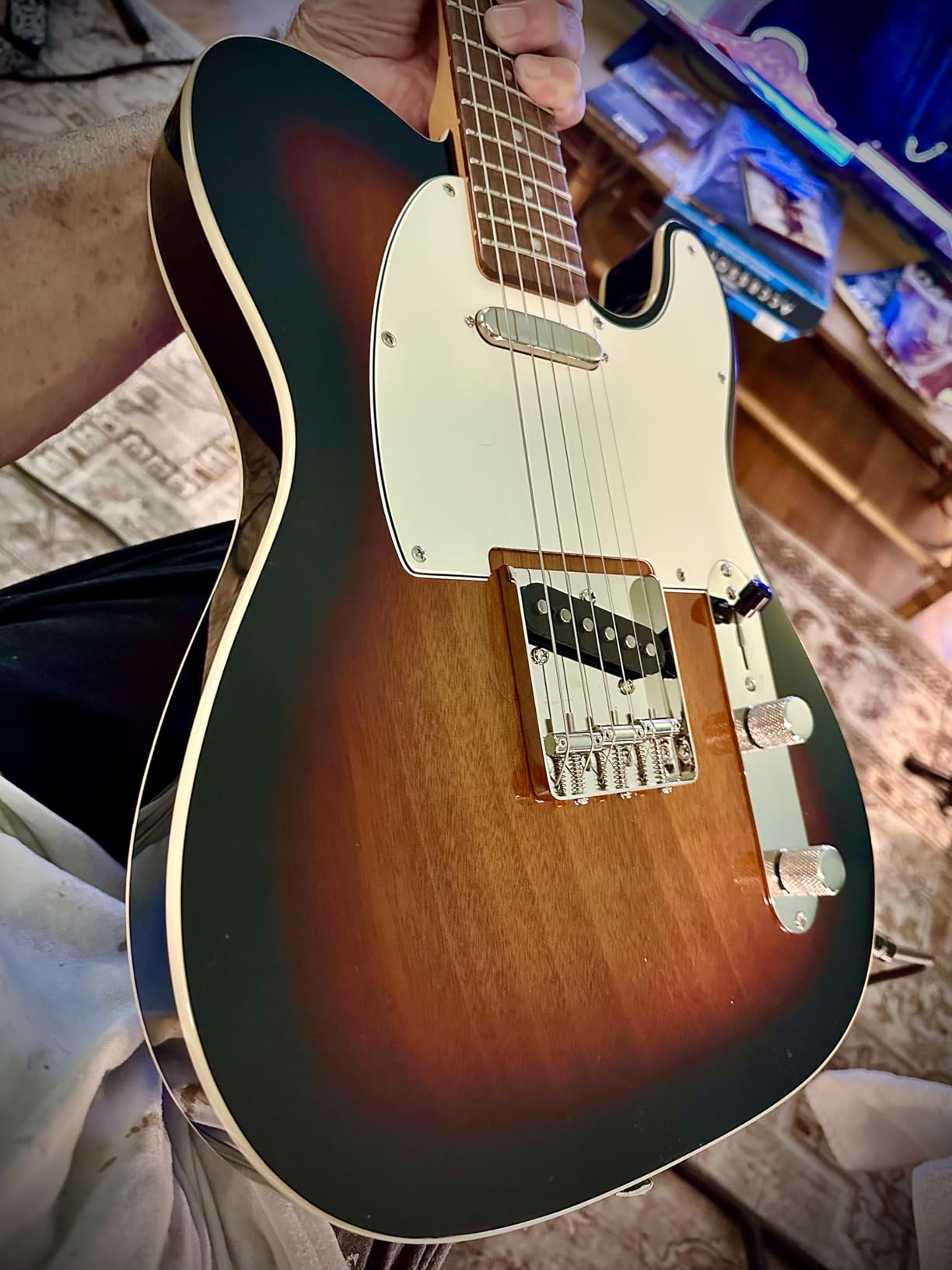 Squier Classic Vibe 60s Custom Telecaster Electric Guitar, with 2-Year Warranty, 3-Color Sunburst, Laurel Fingerboard customer photo 1