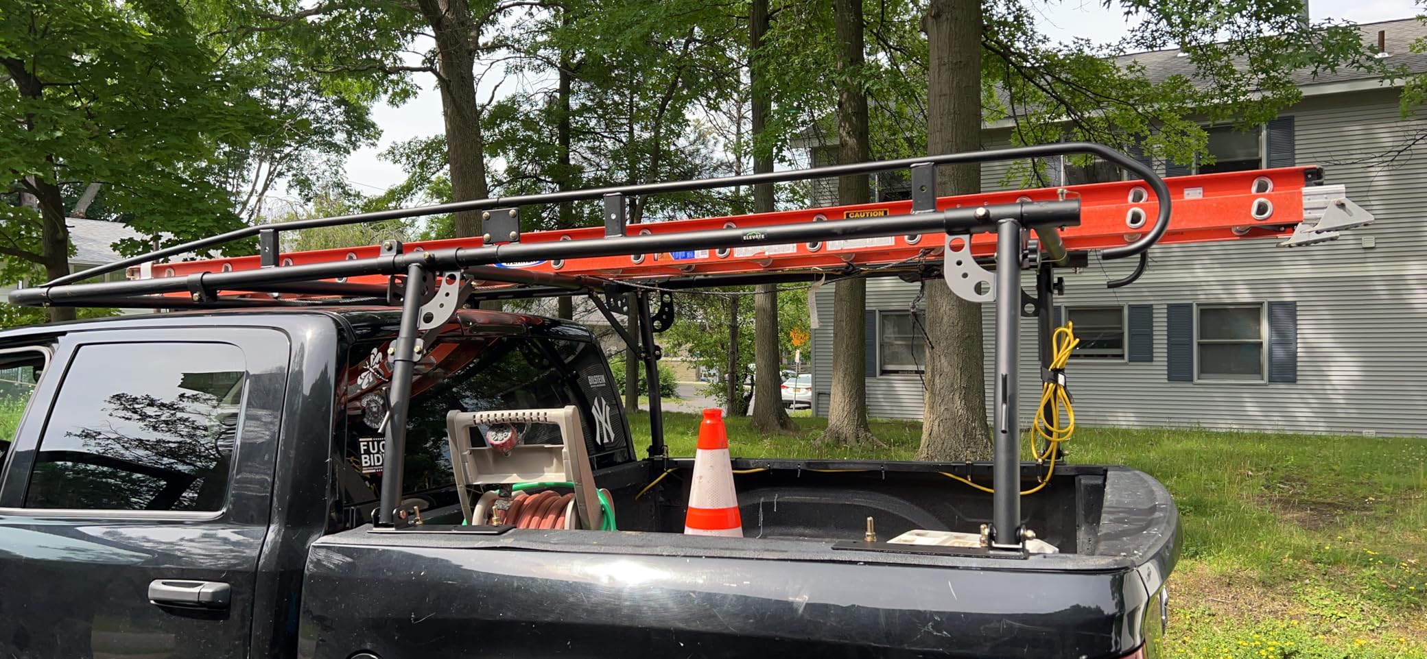 Elevate Outdoor Truck Bed Ladder Rack, Adjustable 61.5