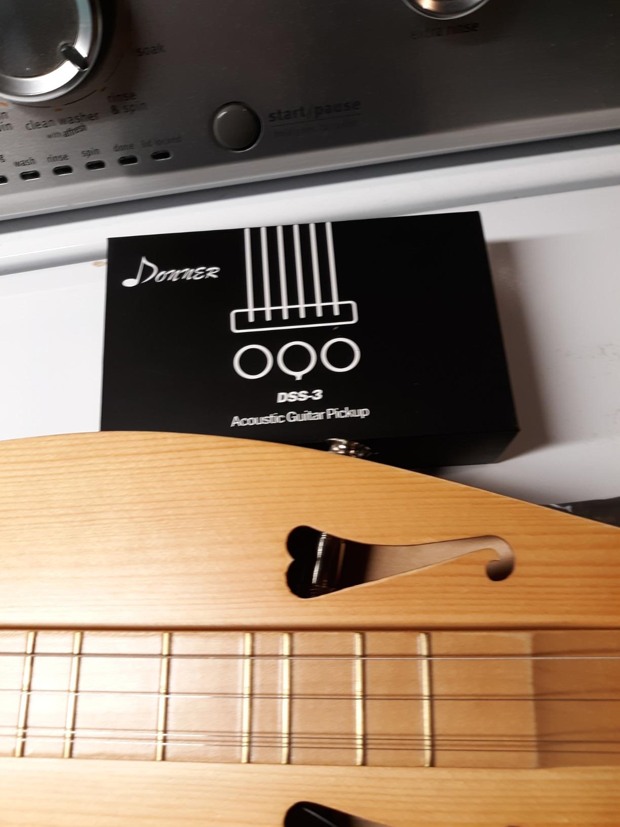 Donner Acoustic Guitar Pickup, Guitar Pickups Sound Seeker Pure Sound Transducer for Cello Banjo Ukulele Mandolin Guitar Microphone Pickup customer photo 2