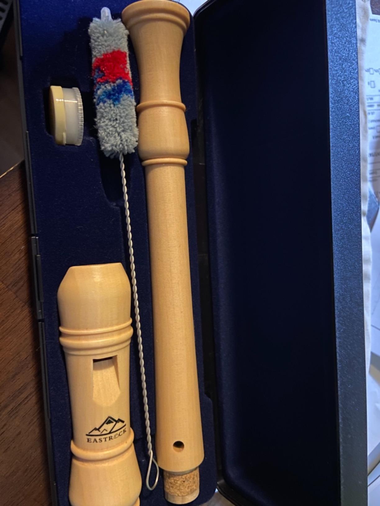 Eastrock Recorder Instrument for Adults Beginners Maple Wood C Key Soprano Recorder German Style 2 Piece With Hard Case customer photo 2