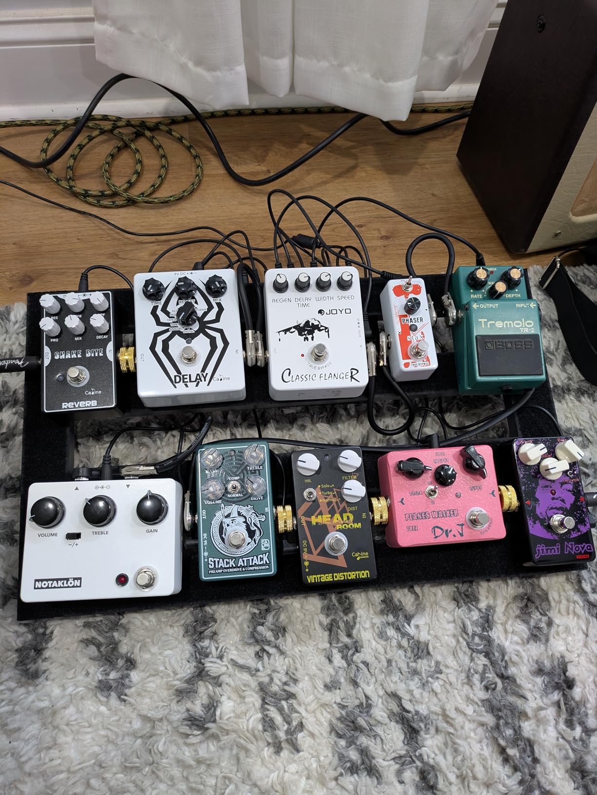 Ghost Fire Guitar Pedal Board Aluminum Alloy 1.76lb Super light Effect Pedalboard 19.8''x11.5'' with Carry Bag,SPL-04 customer photo 1