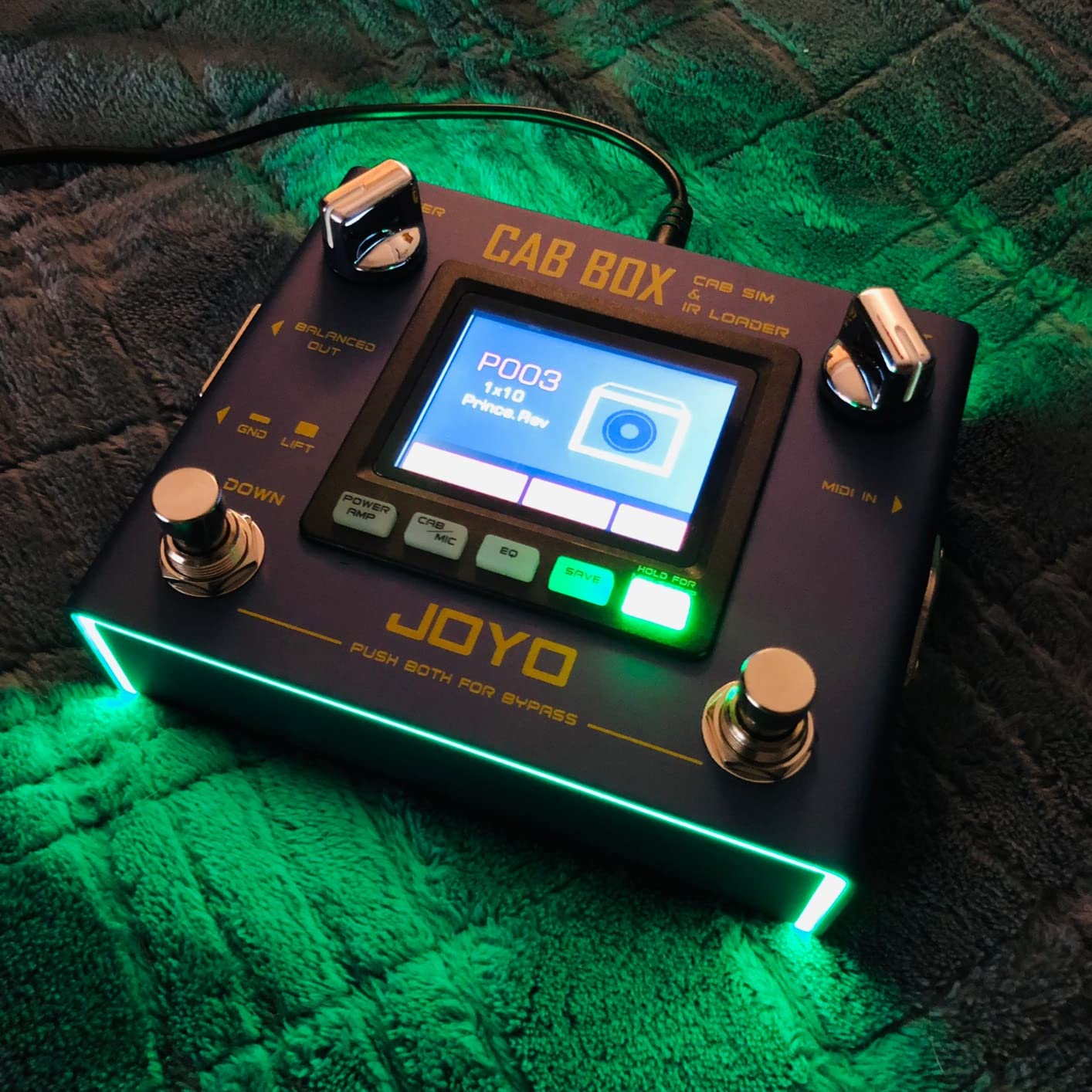 JOYO Amp Simulator Guitar Pedal, 9 Amp Models with Dual Channel, IR Cab Sim, XLR Out & FX Loop (Preamp House R-15) customer photo 2