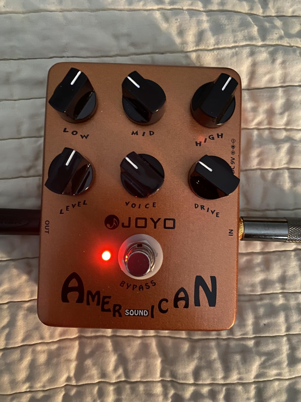 JOYO American Tube Amp Simulator & Preamp Guitar Pedal, 6-Knob Control with Built-in Cab Sim for Electric Guitar, Bypass (JF-14) customer photo 2