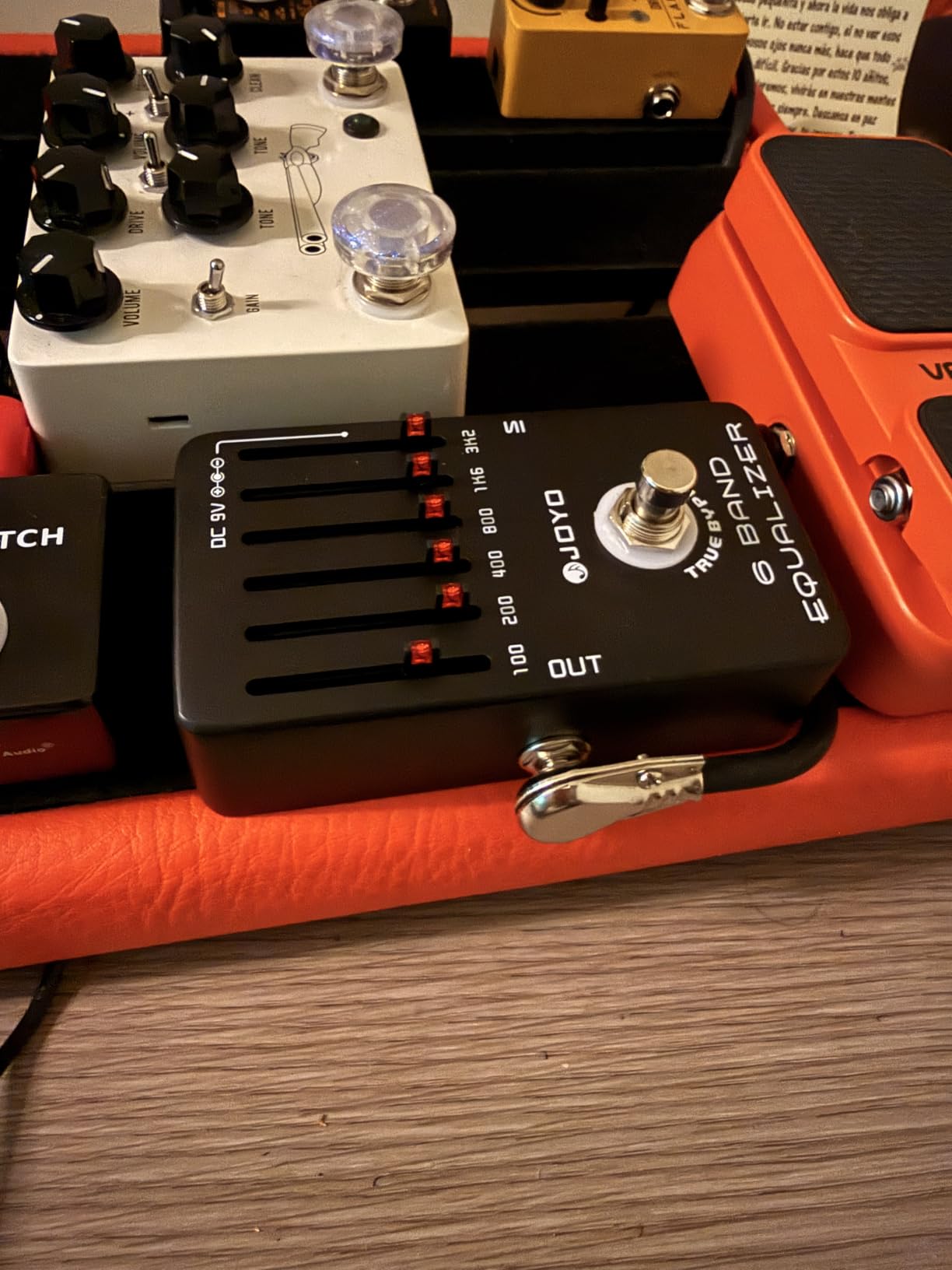 JOYO 6-Band EQ Guitar Pedal, ±18dB Graphic Equalizer for Precise Tone Shaping, Guitar-Optimized 100Hz-3.2kHz with Illuminated Sliders, True Bypass (JF-11) customer photo 1