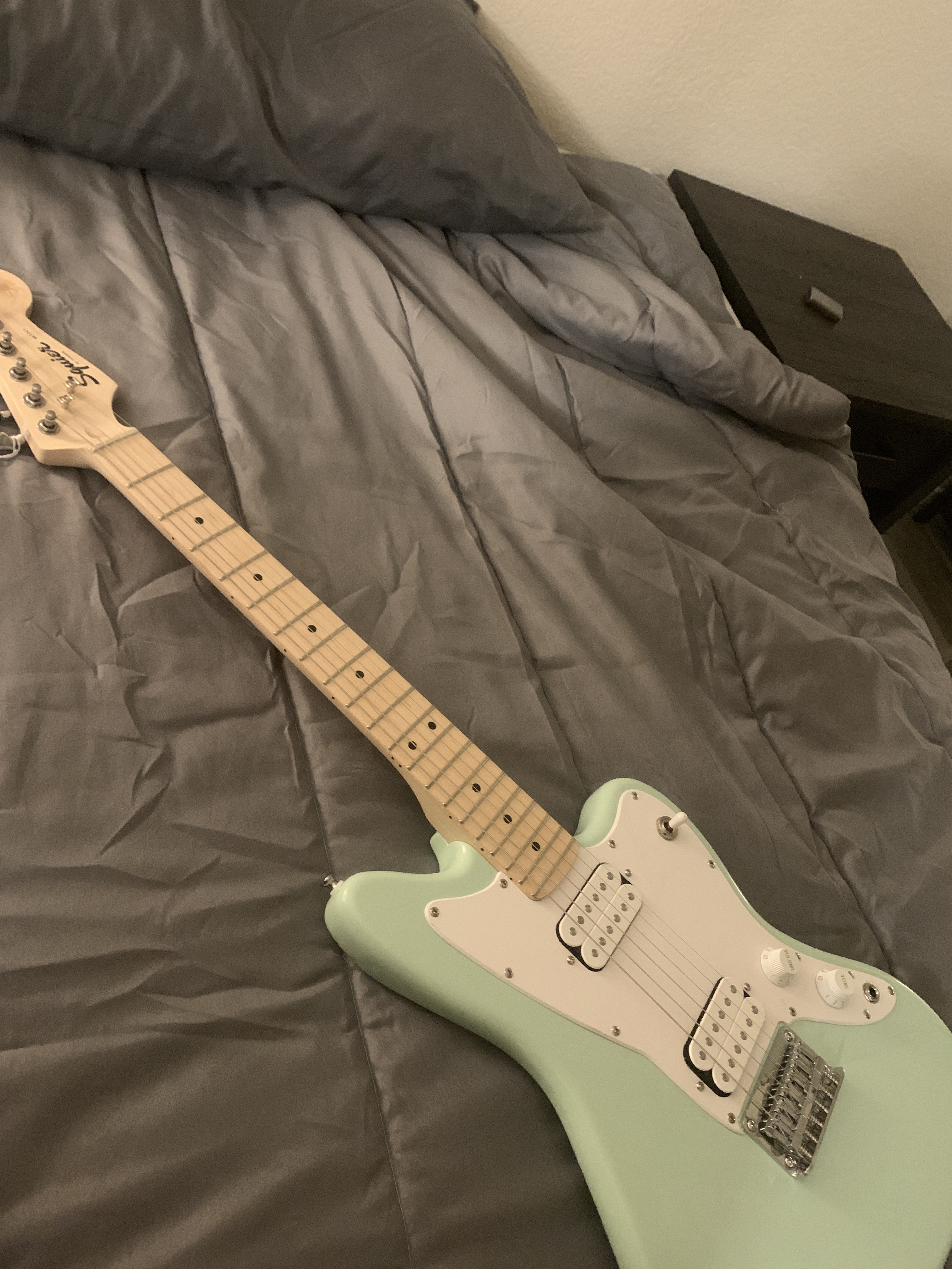 Fender Squier Mini Jazzmaster Electric Guitar, with 2-Year Warranty, Surf Green, Maple Fingerboard customer photo 1
