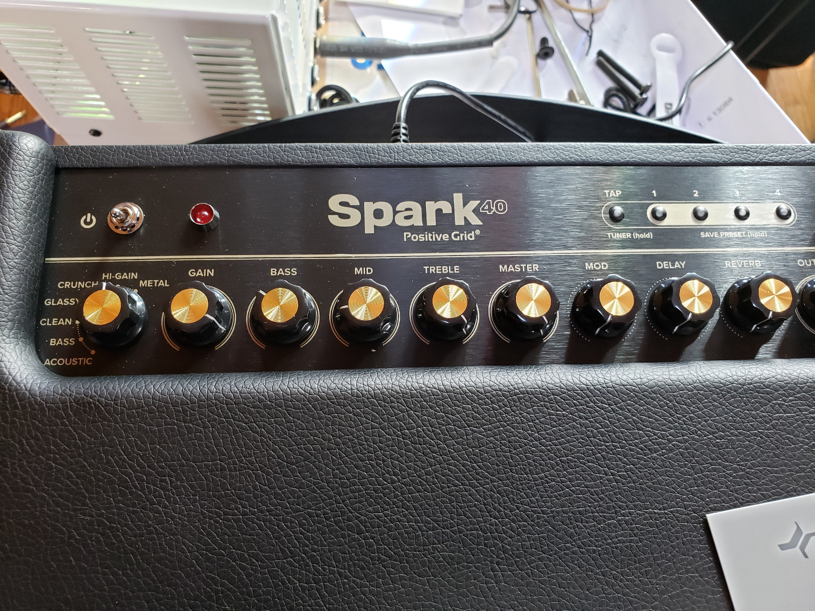 Positive Grid Spark 40-Watt Combo Practice Guitar Amplifier Electric Bass and Acoustic Guitar Amp with Spark Mobile App customer photo 2